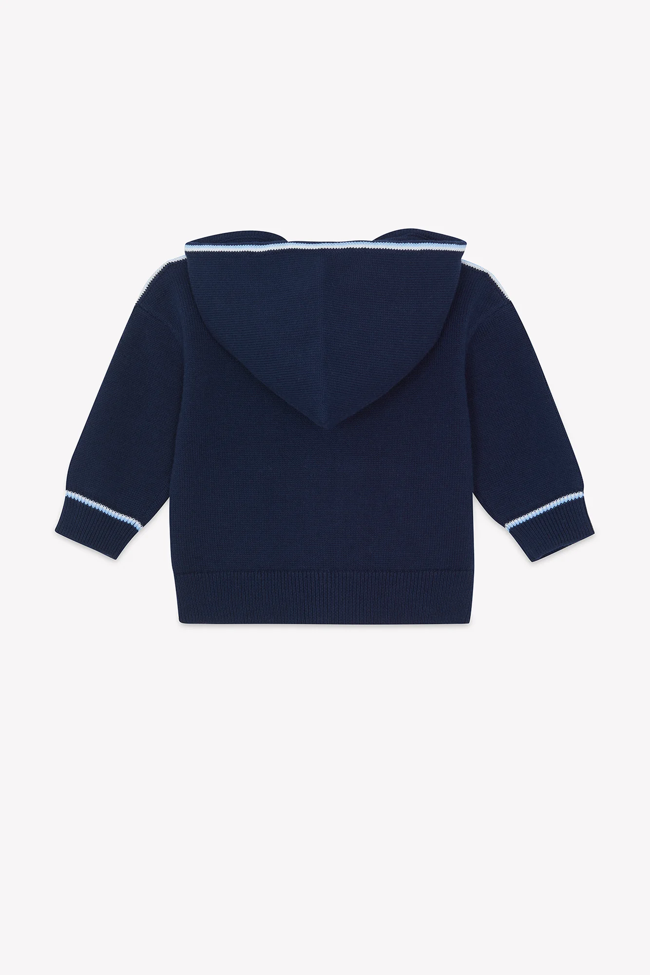 Gilet - Marine coton capuche - Image 7