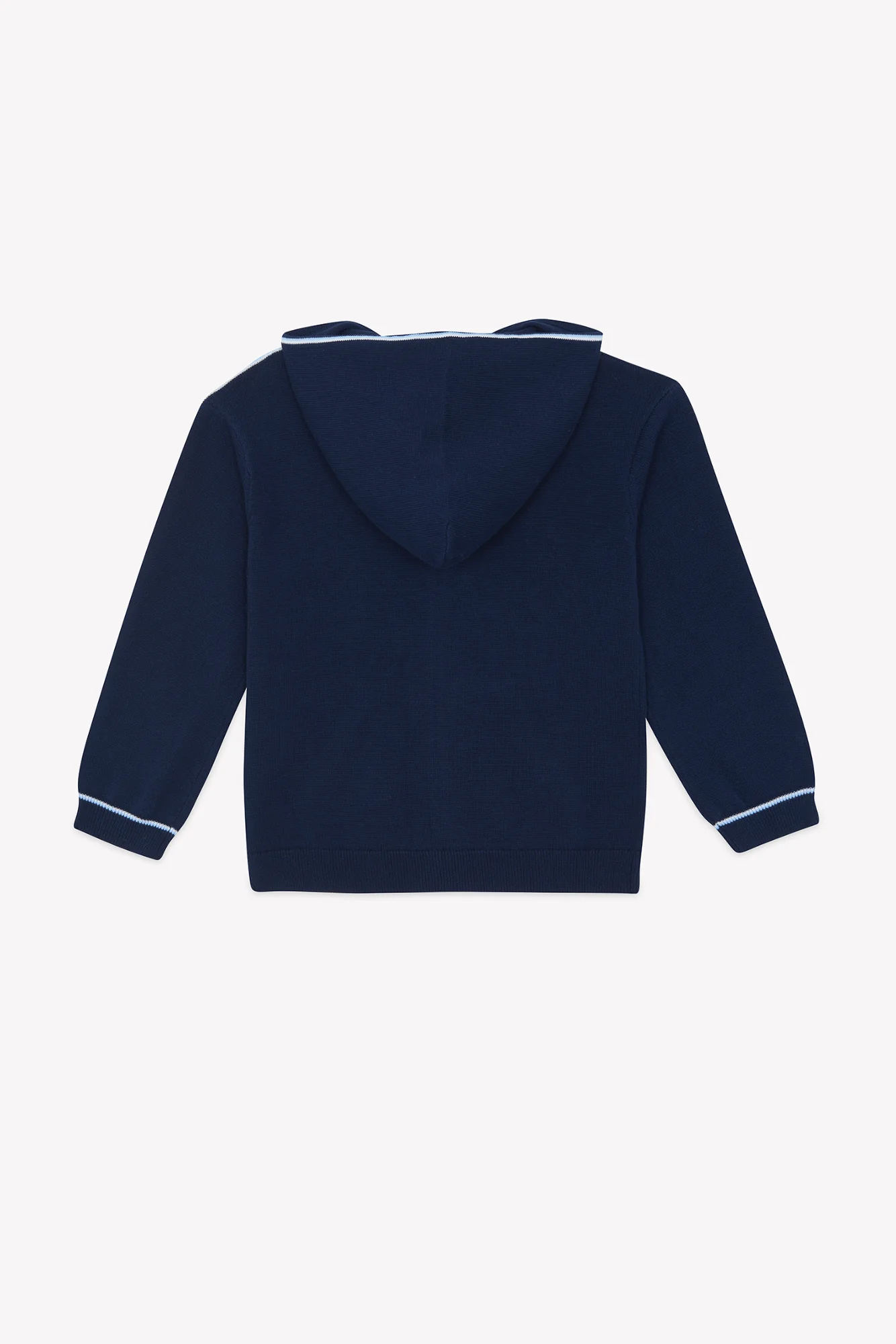 Gilet - Marine coton capuche - Image 5
