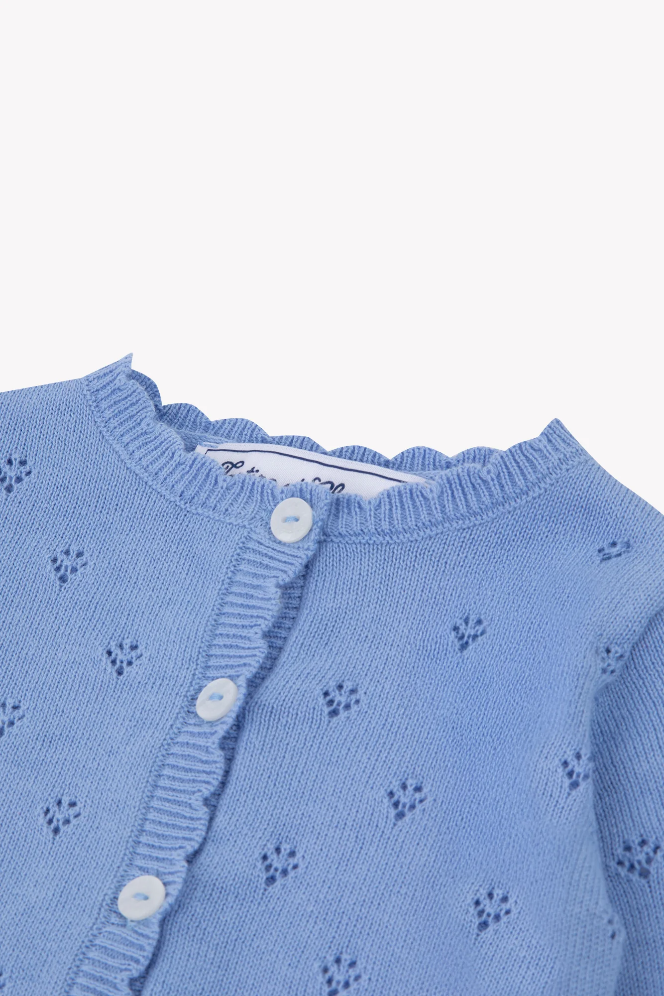 Cardigan - Azur coton ajouré - Image 7