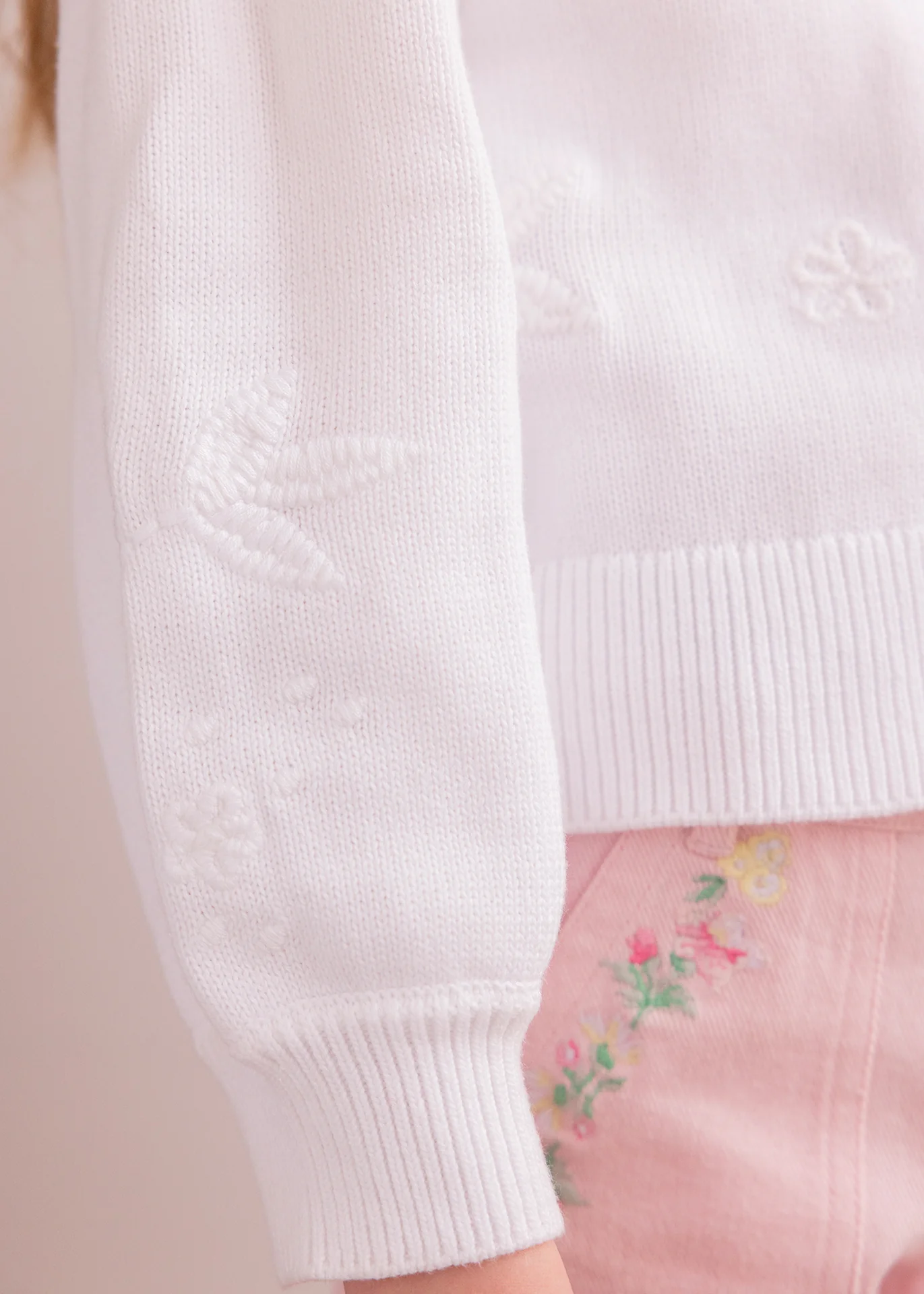 Cardigan - Blanc coton - Image 3