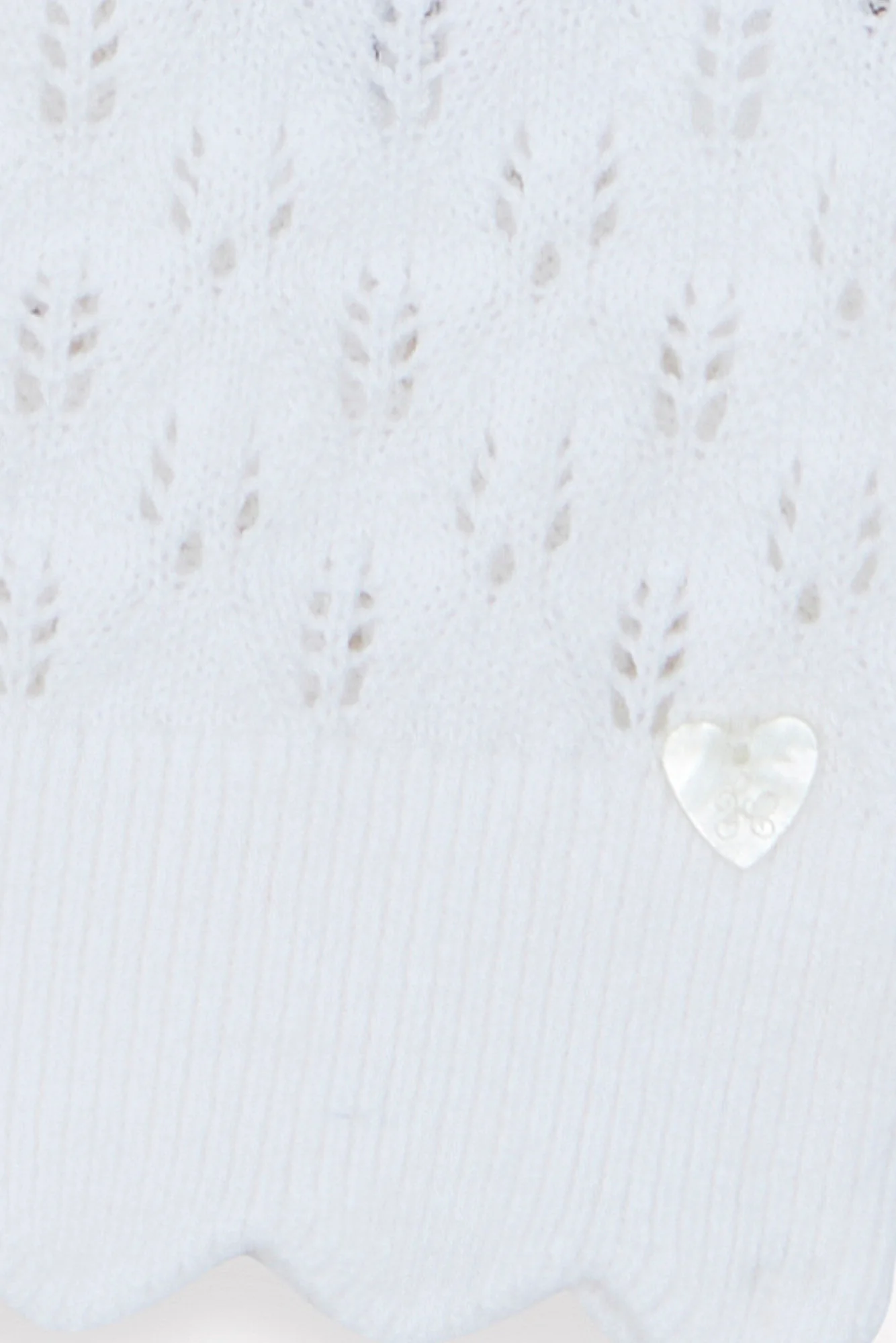Pull - Blanc coton ajouré - Image 9