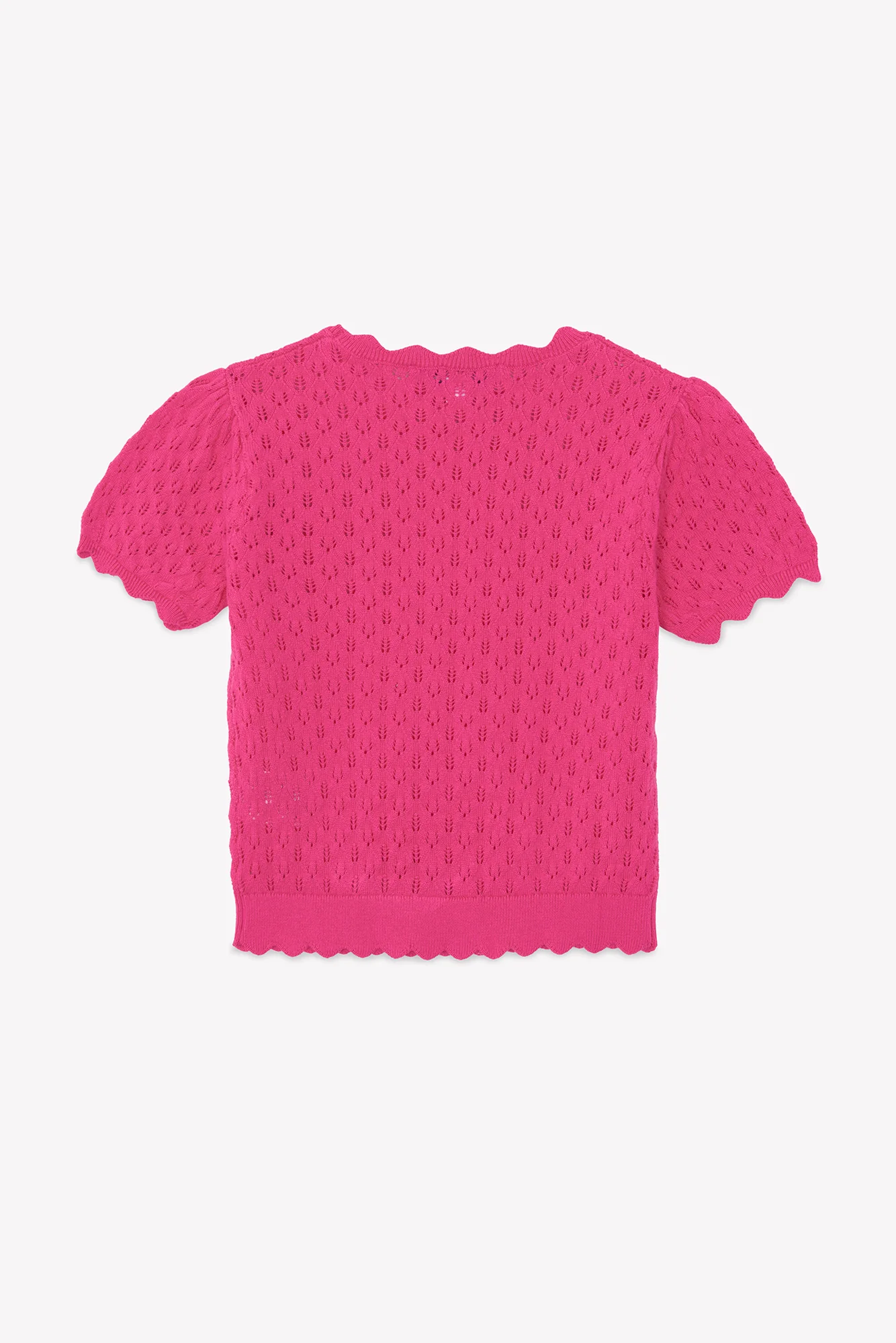 Pull - Rose coton ajouré - Image 6