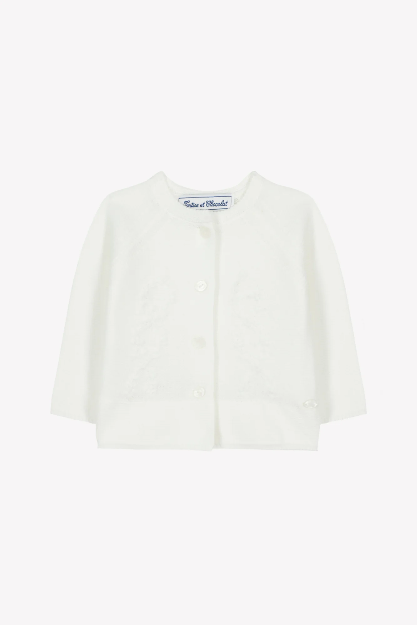 Cardigan - Ecru coton broderie - Image 3