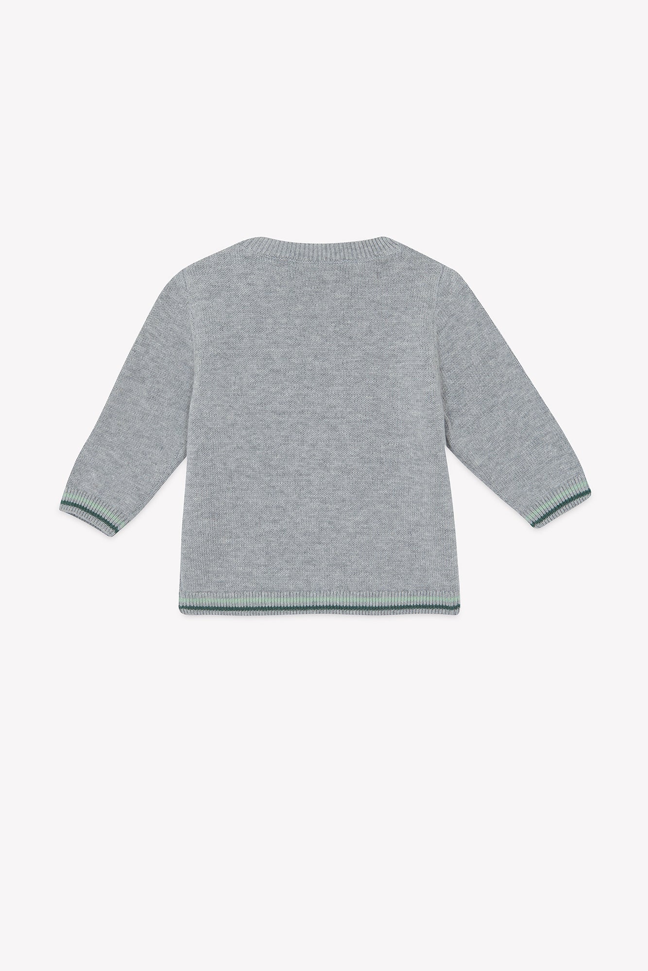 Pull - Gris coton illustration explorateur - Image 5