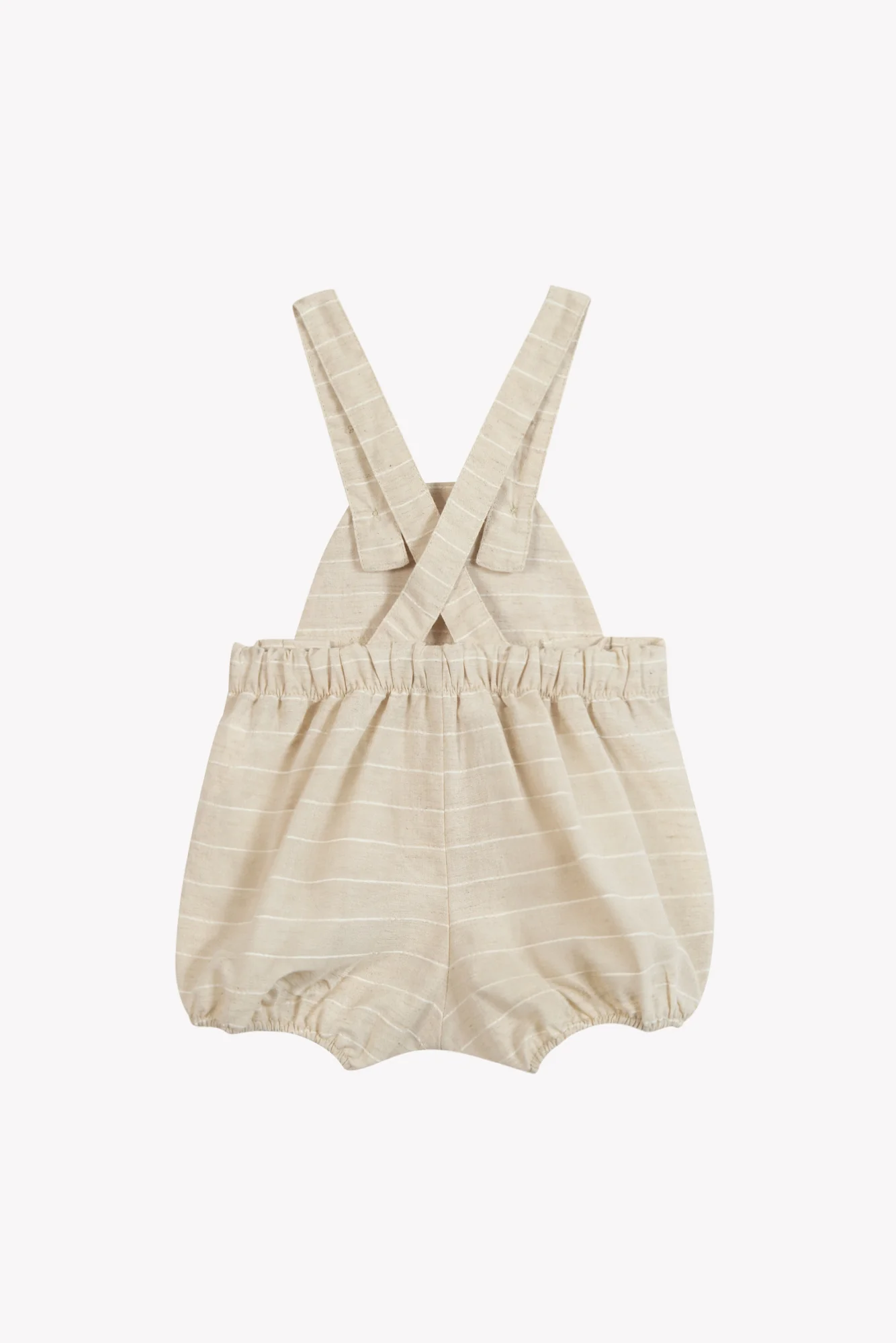 Salopette - Beige coton rayures - Image 6