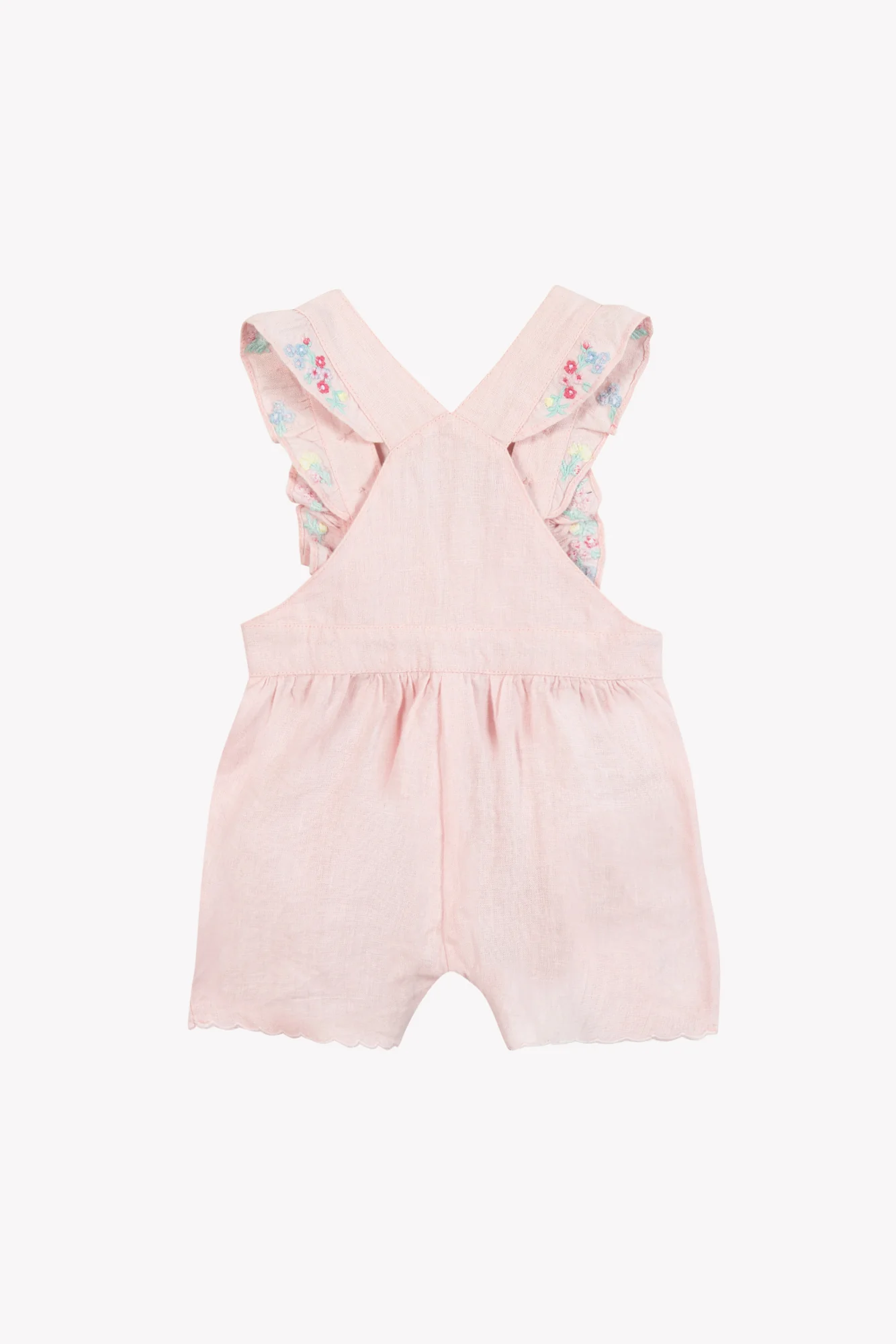 Salopette courte - Rose pâle lin - Image 5