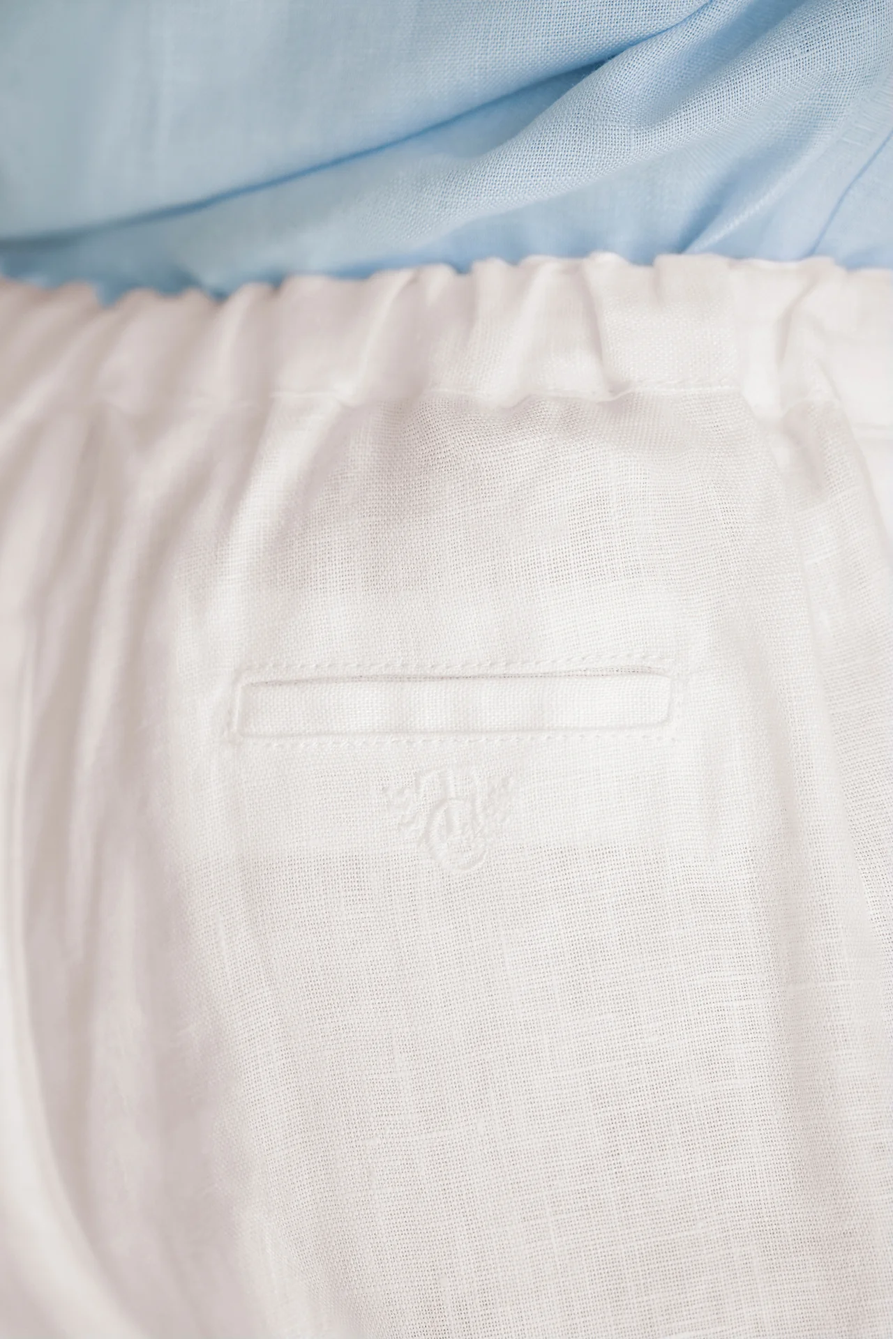 Pantalon - Blanc lin cérémonie - Image 3