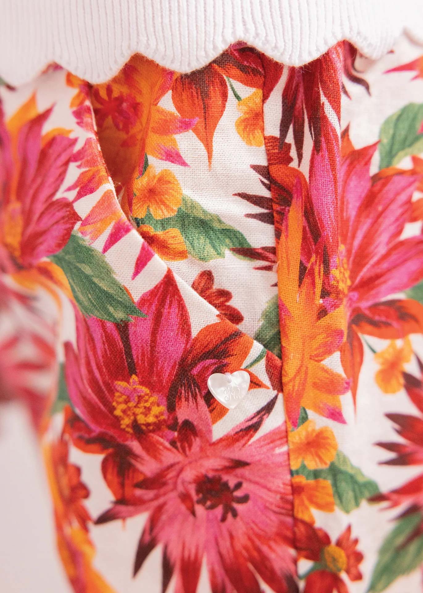 Pantalon - Coton imprimé fleuri - Image 4