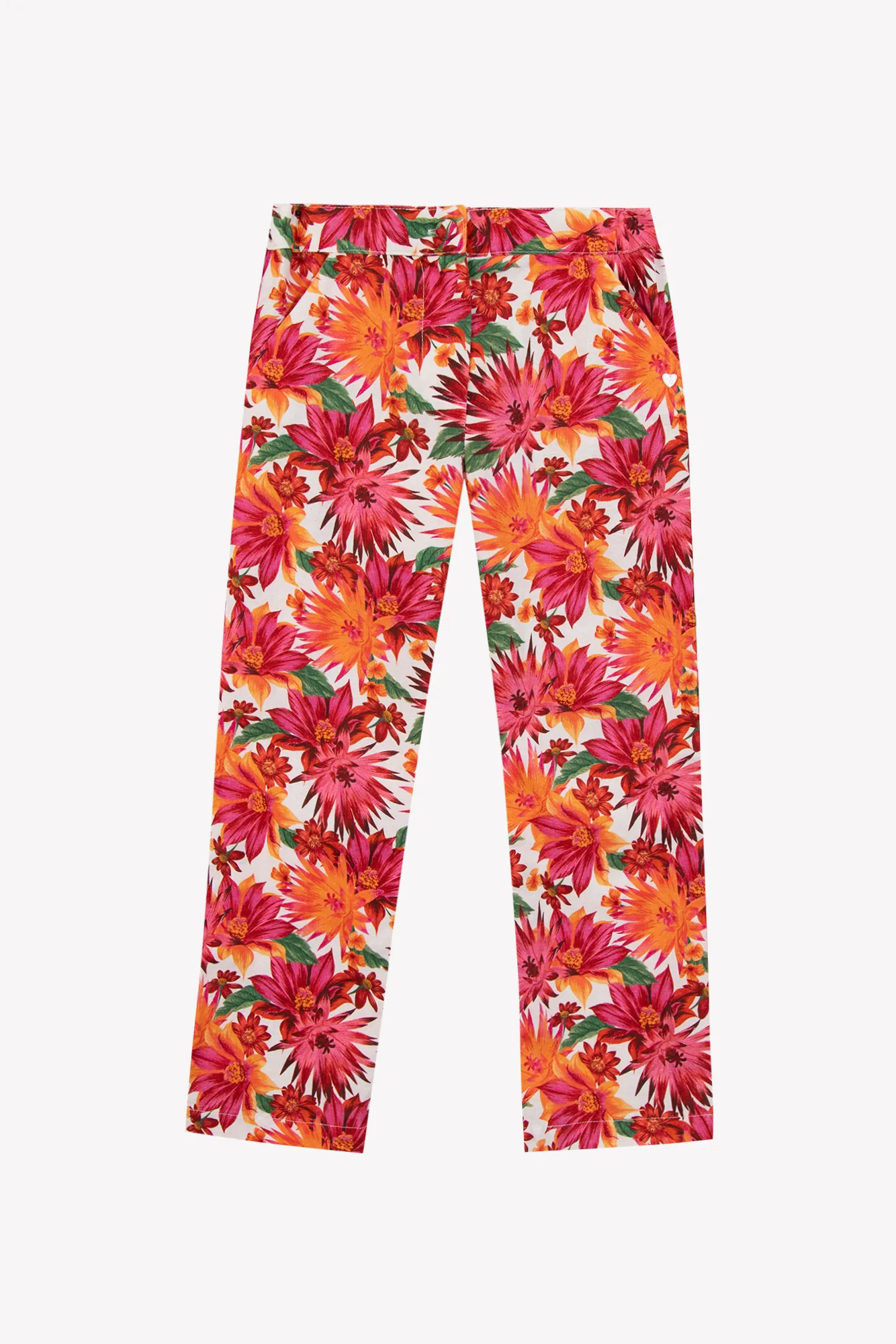 Pantalon - Coton imprimé fleuri - Image 7