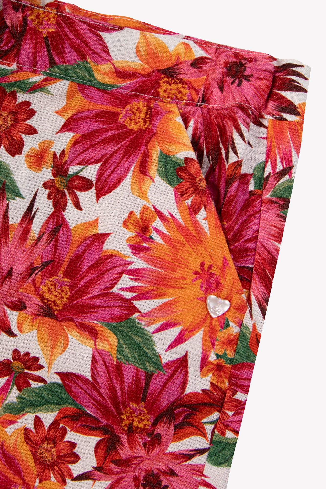 Pantalon - Coton imprimé fleuri - Image 9