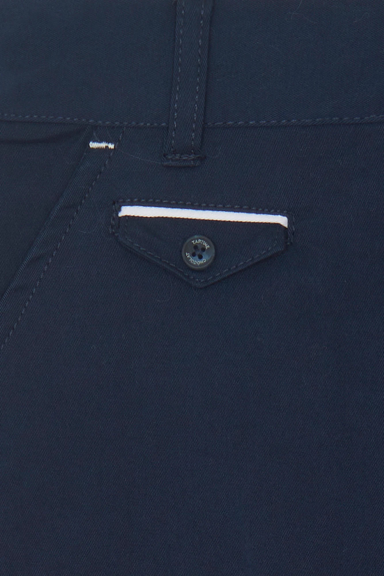 Pantalon - Marine coton cérémonie - Image 5