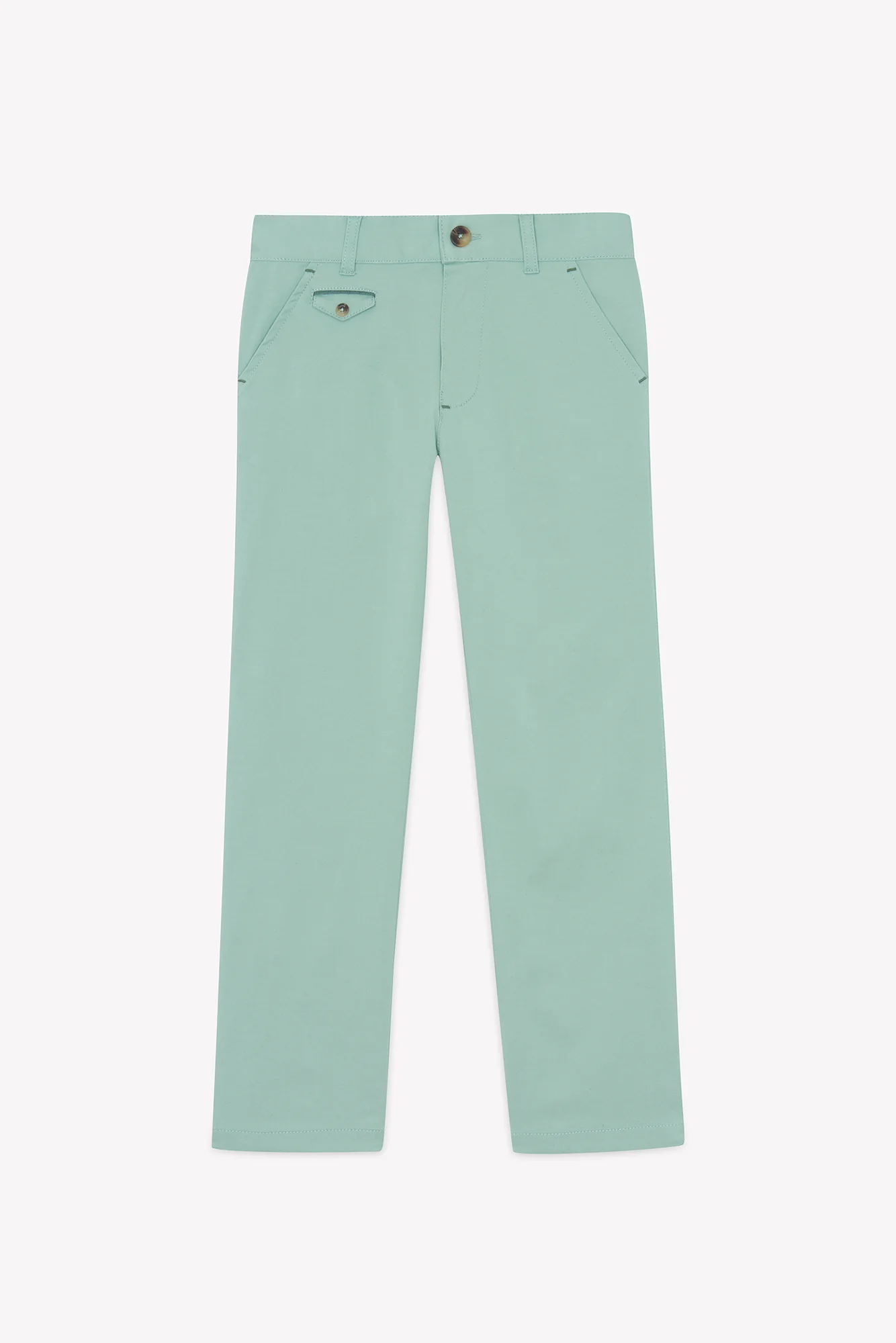 Pantalon - Sauge coton cérémonie - Image 3