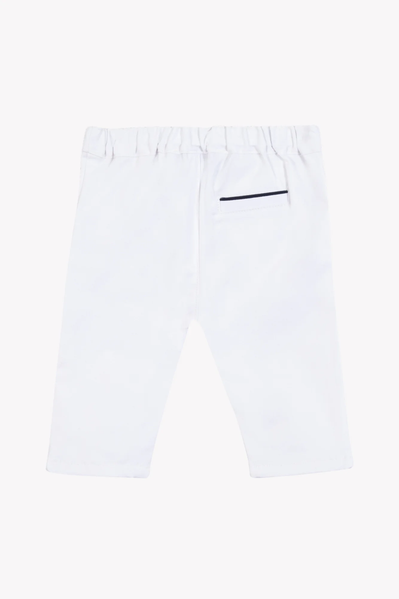 Pantalon - Blanc coton cérémonie - Image 8