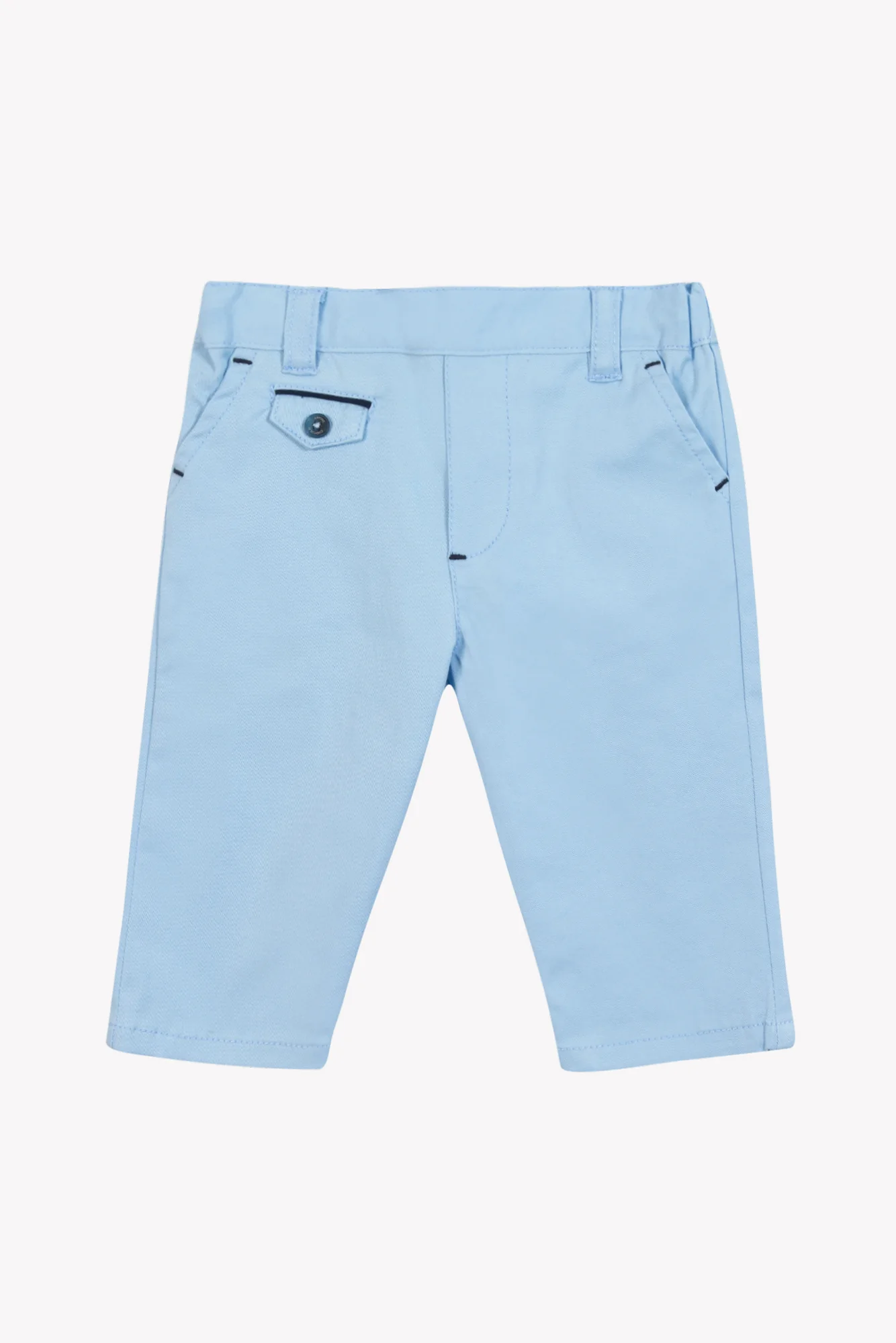 Pantalon - Bleu coton bord de mer - Image 3