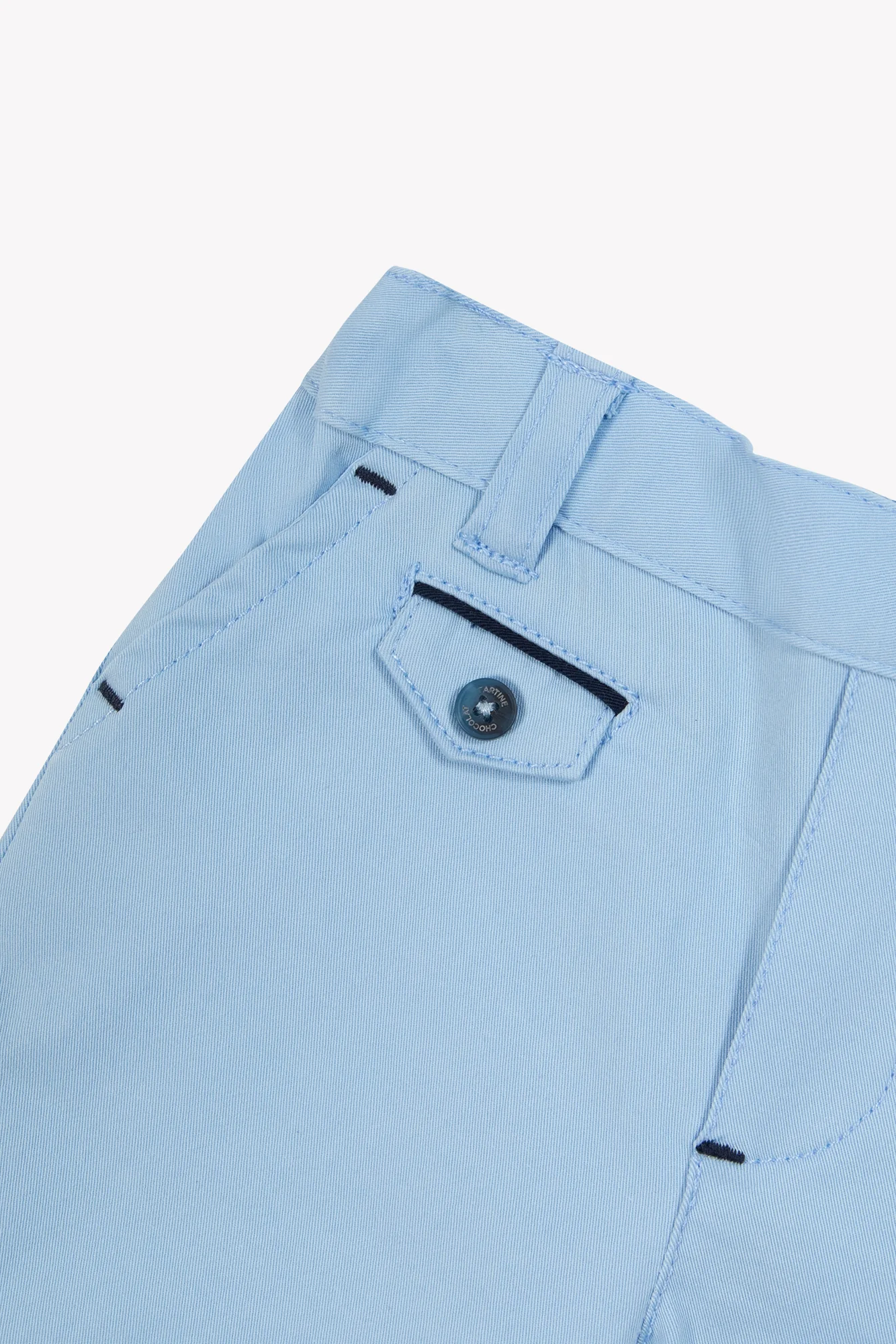 Pantalon - Bleu coton bord de mer - Image 5