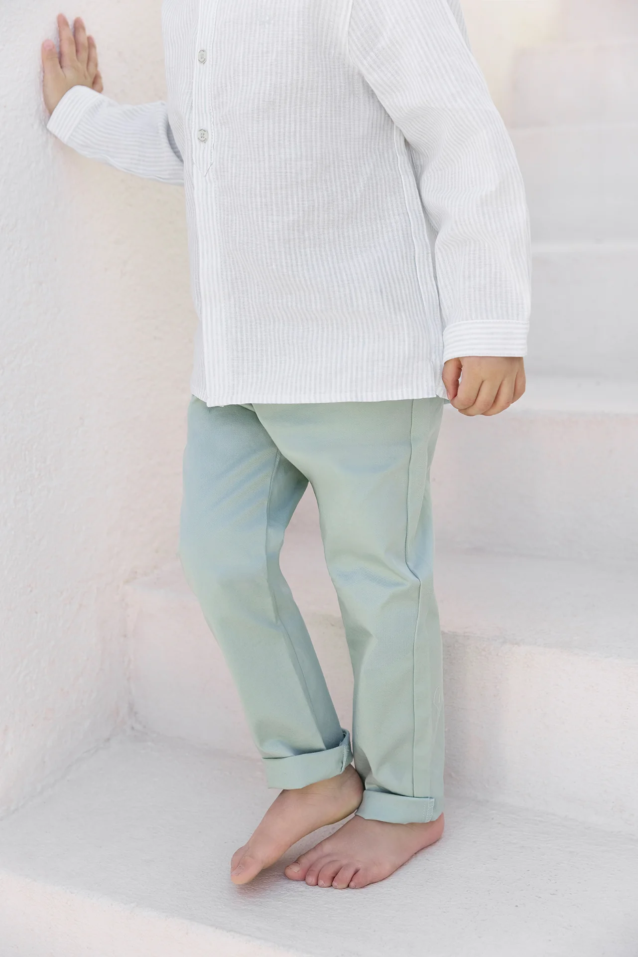 Pantalon - Sauge coton