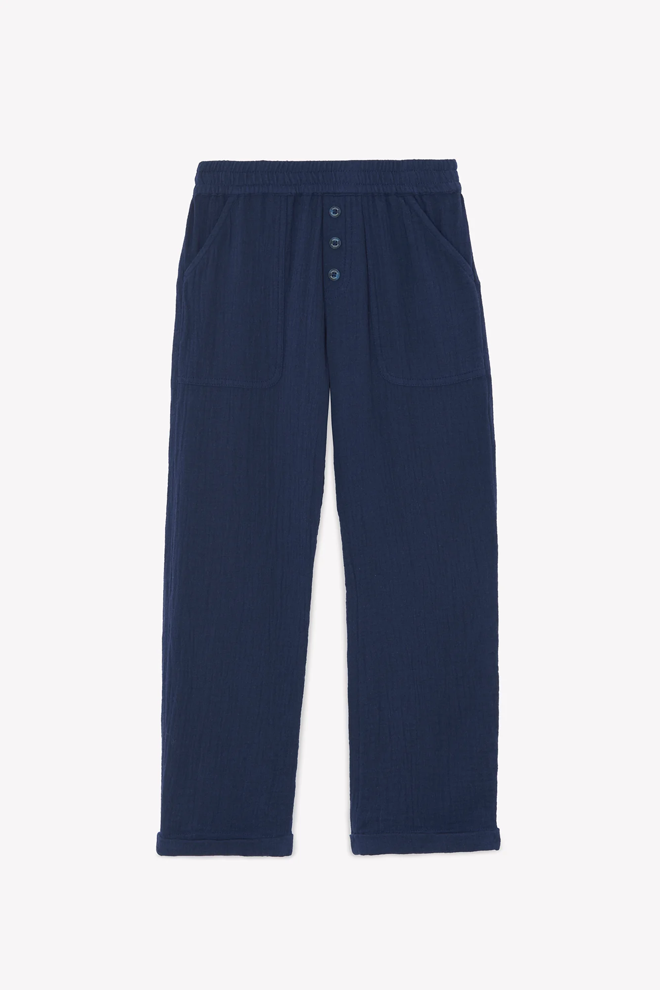 Pantalon - Marine coton - Image 4