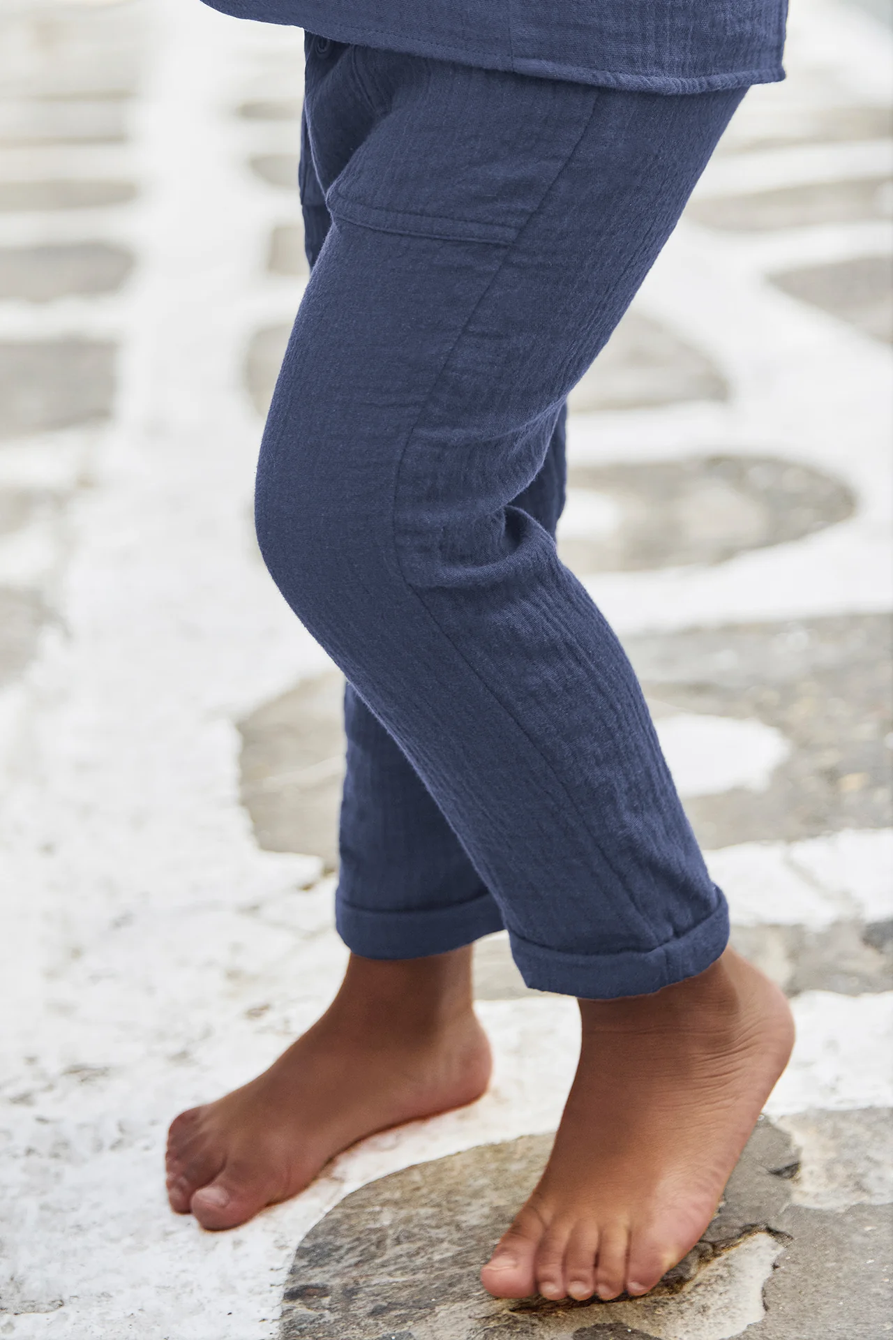 Pantalon - Marine coton - Image 5