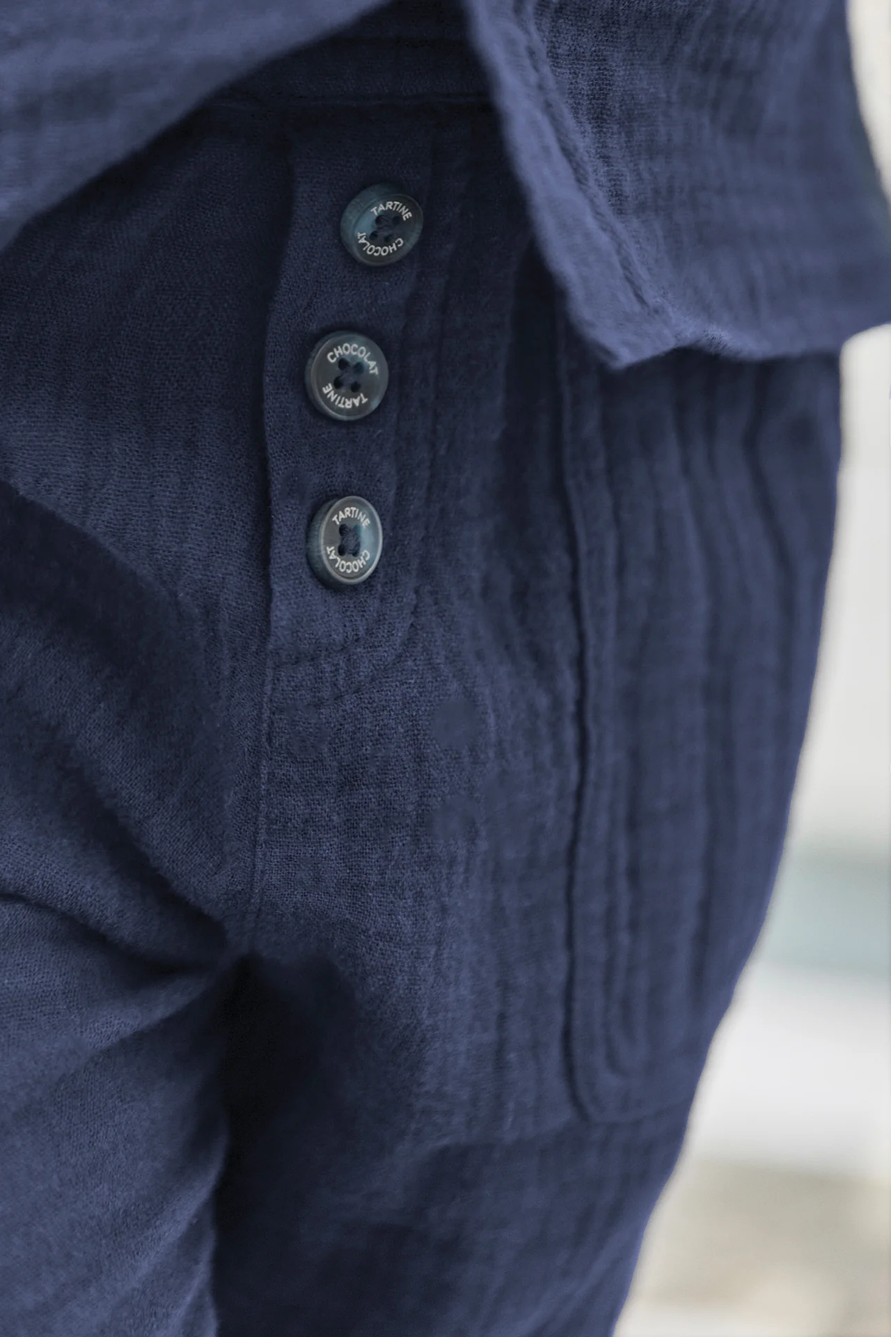 Pantalon - Marine coton - Image 6