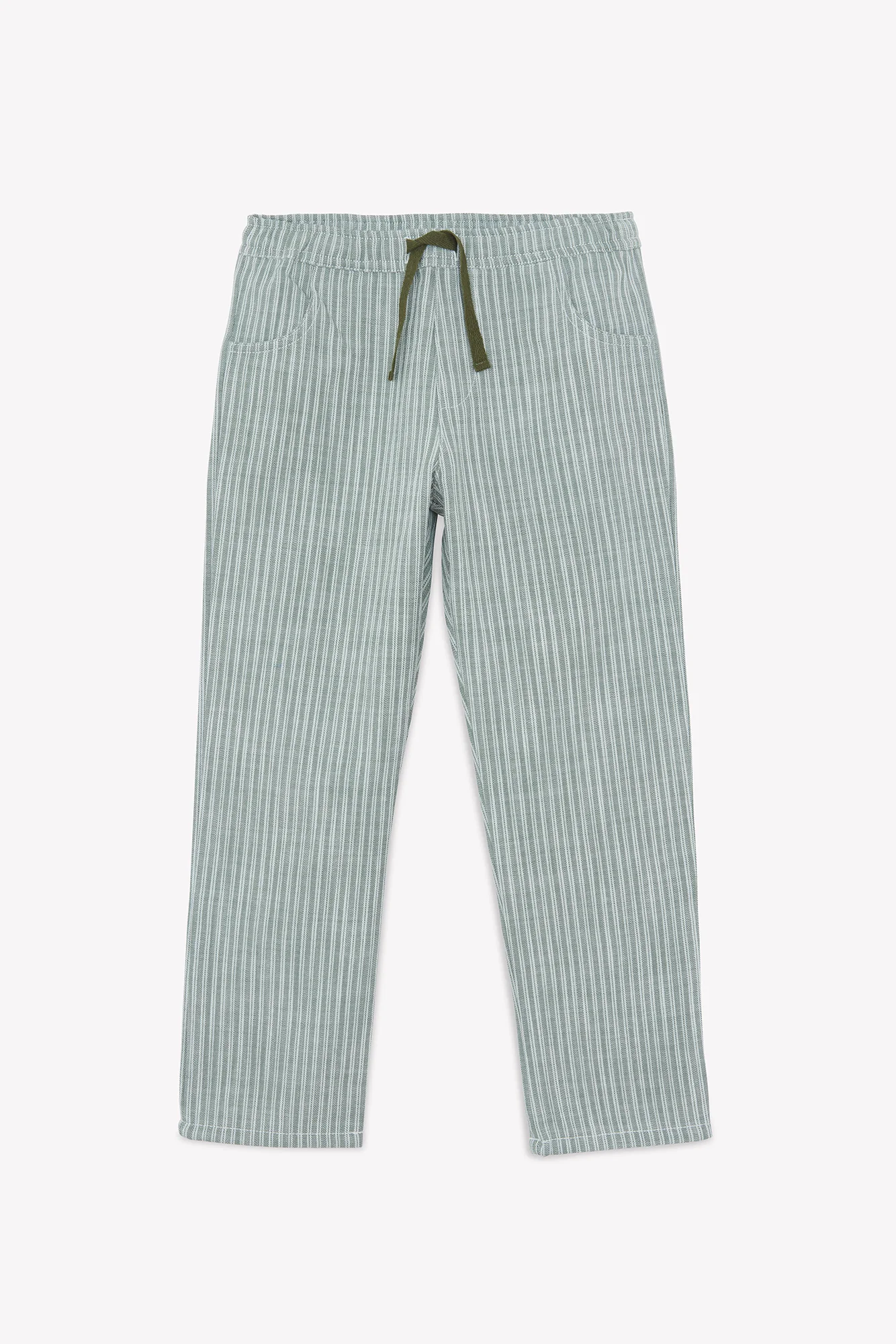 Pantalon - Kaki coton rayures - Image 6