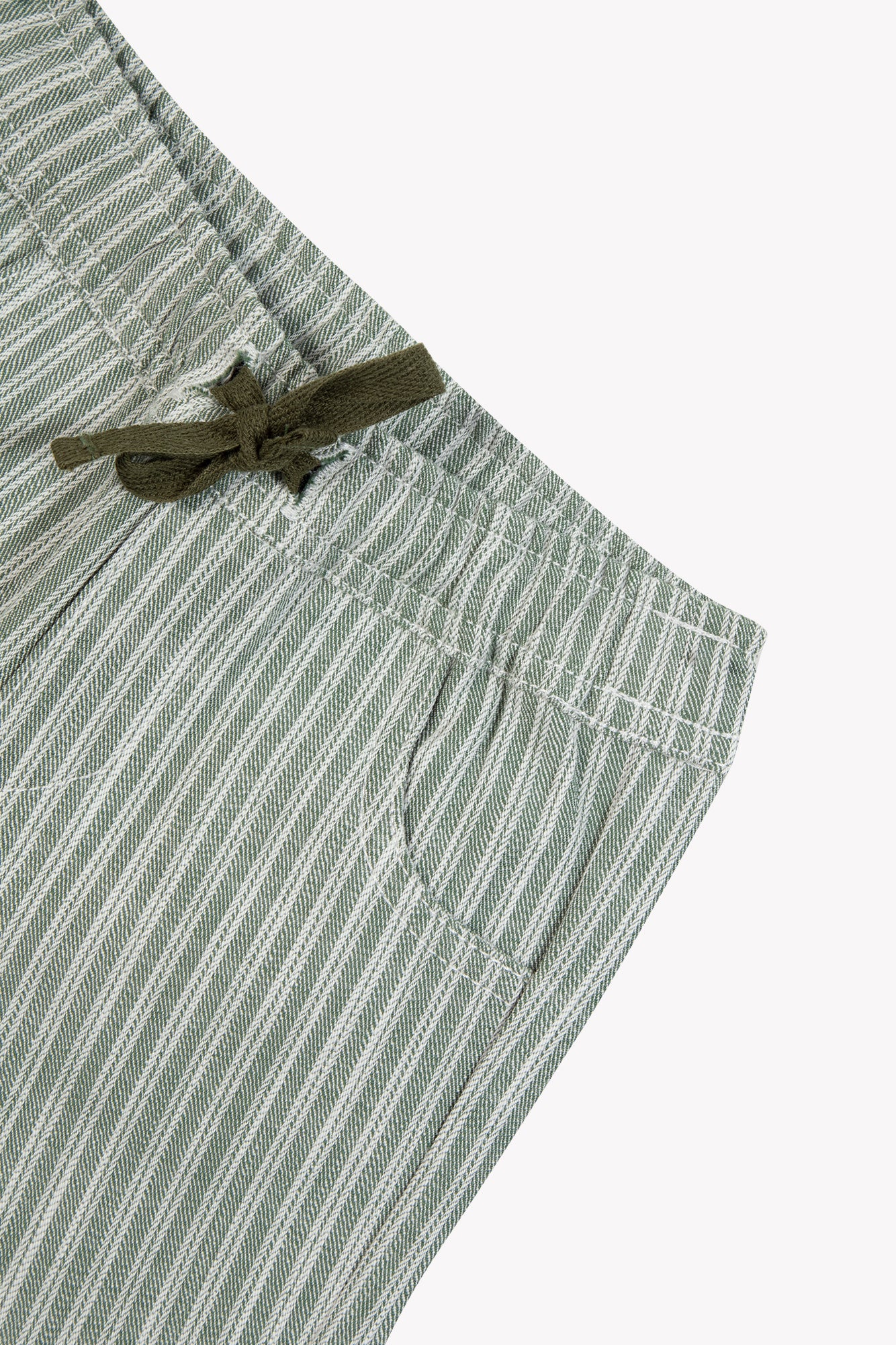 Pantalon - Kaki coton rayures - Image 5