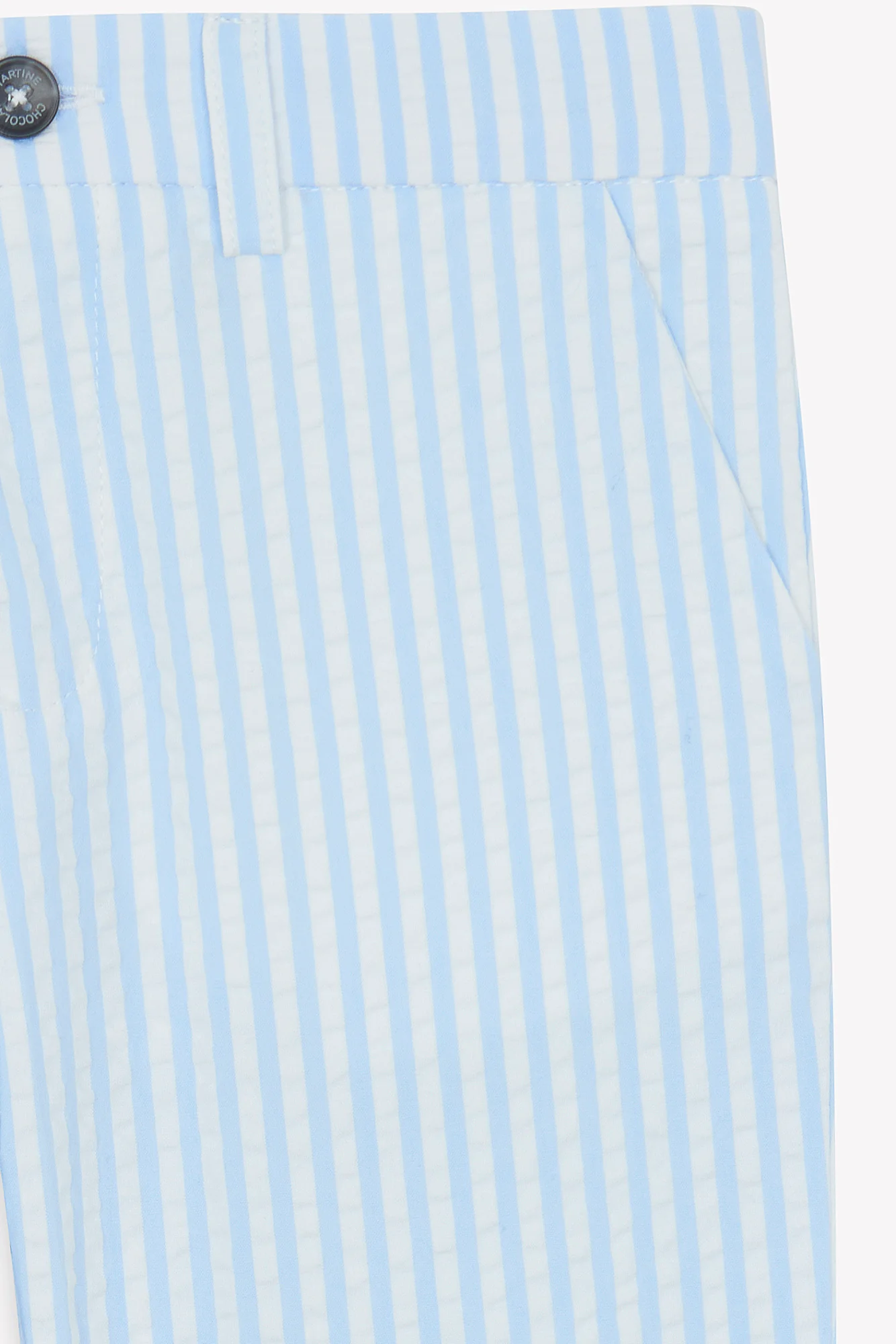 Pantalon - Bleu ciel coton - Image 7