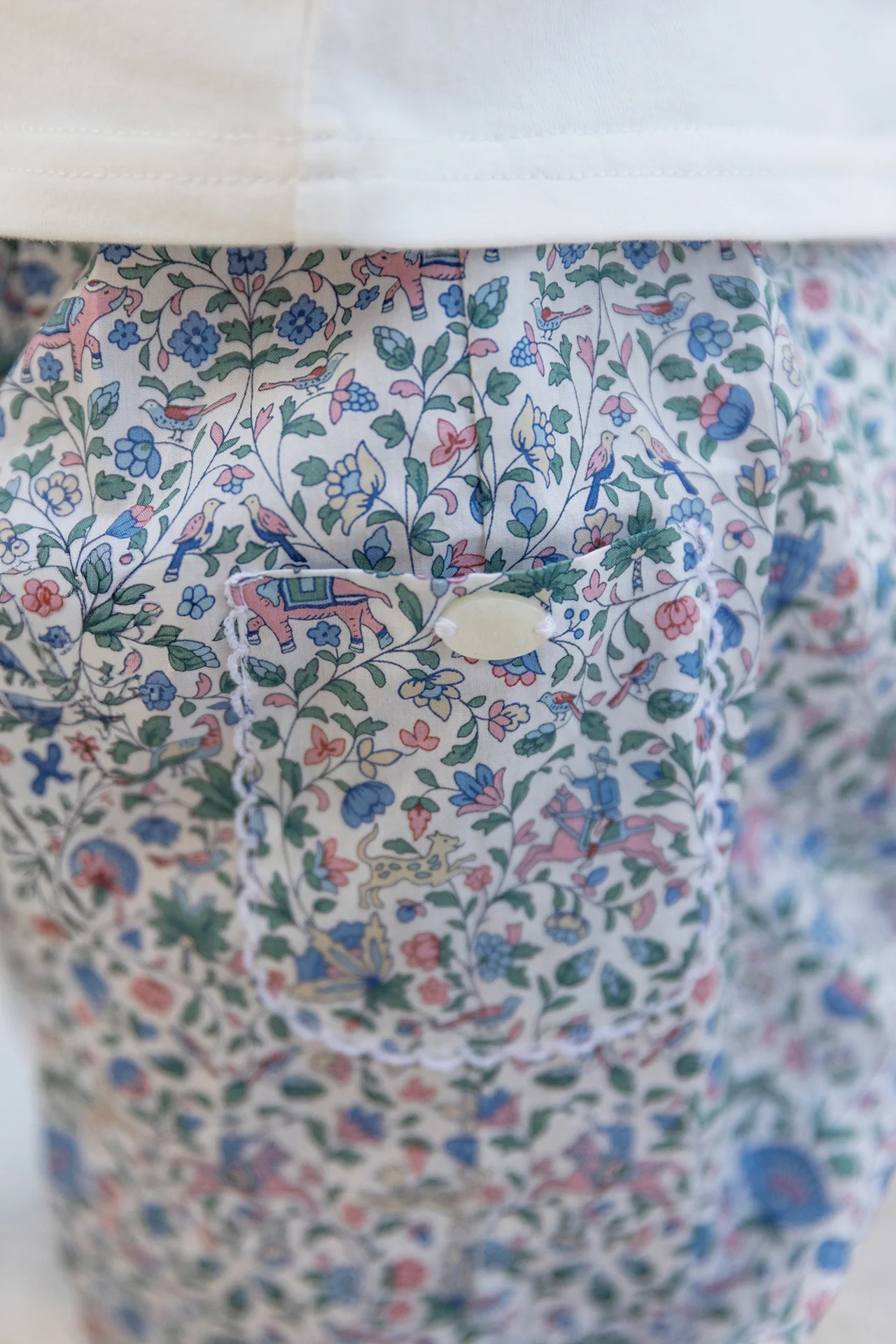 Pantalon - Coton imprimé tissu liberty - Image 3