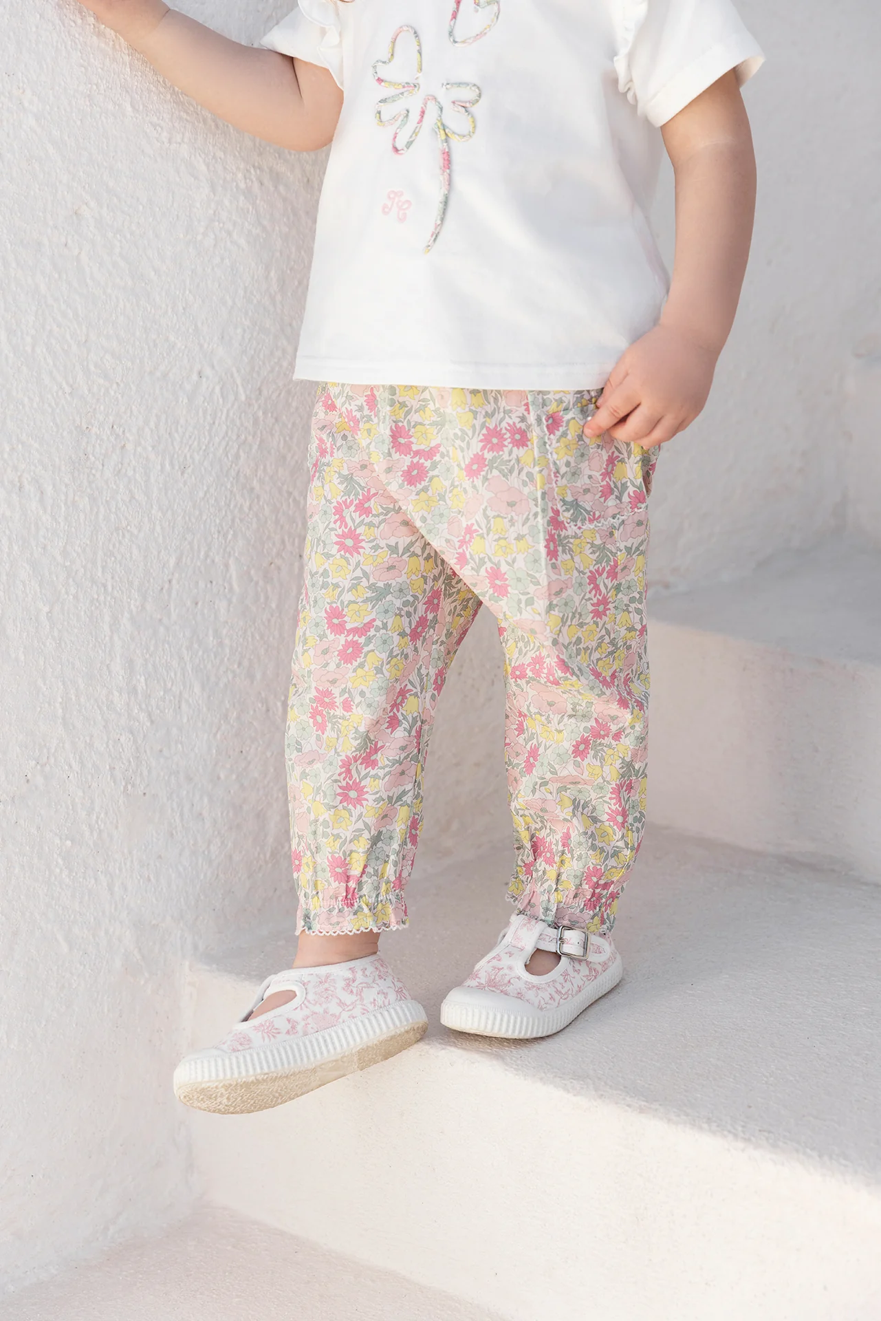 Pantalon - Coton imprimé tissu liberty - Image 2
