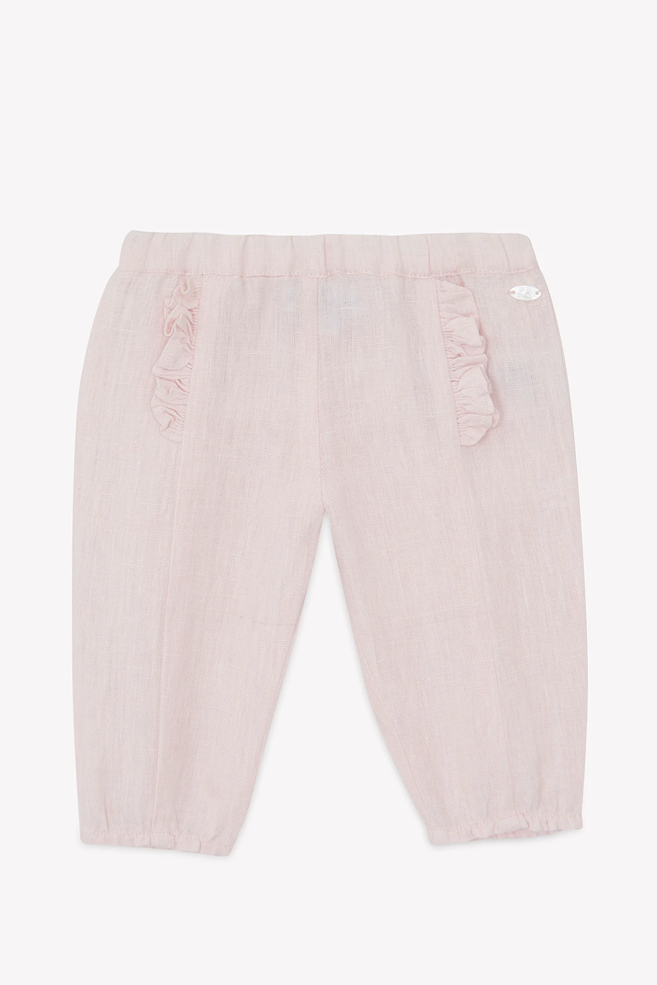 Pantalon - Rose pâle lin