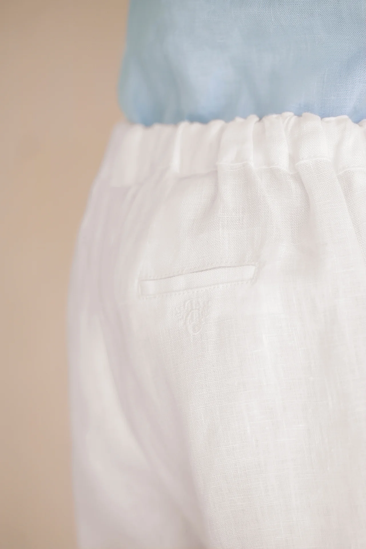 Short - Blanc lin - Image 2