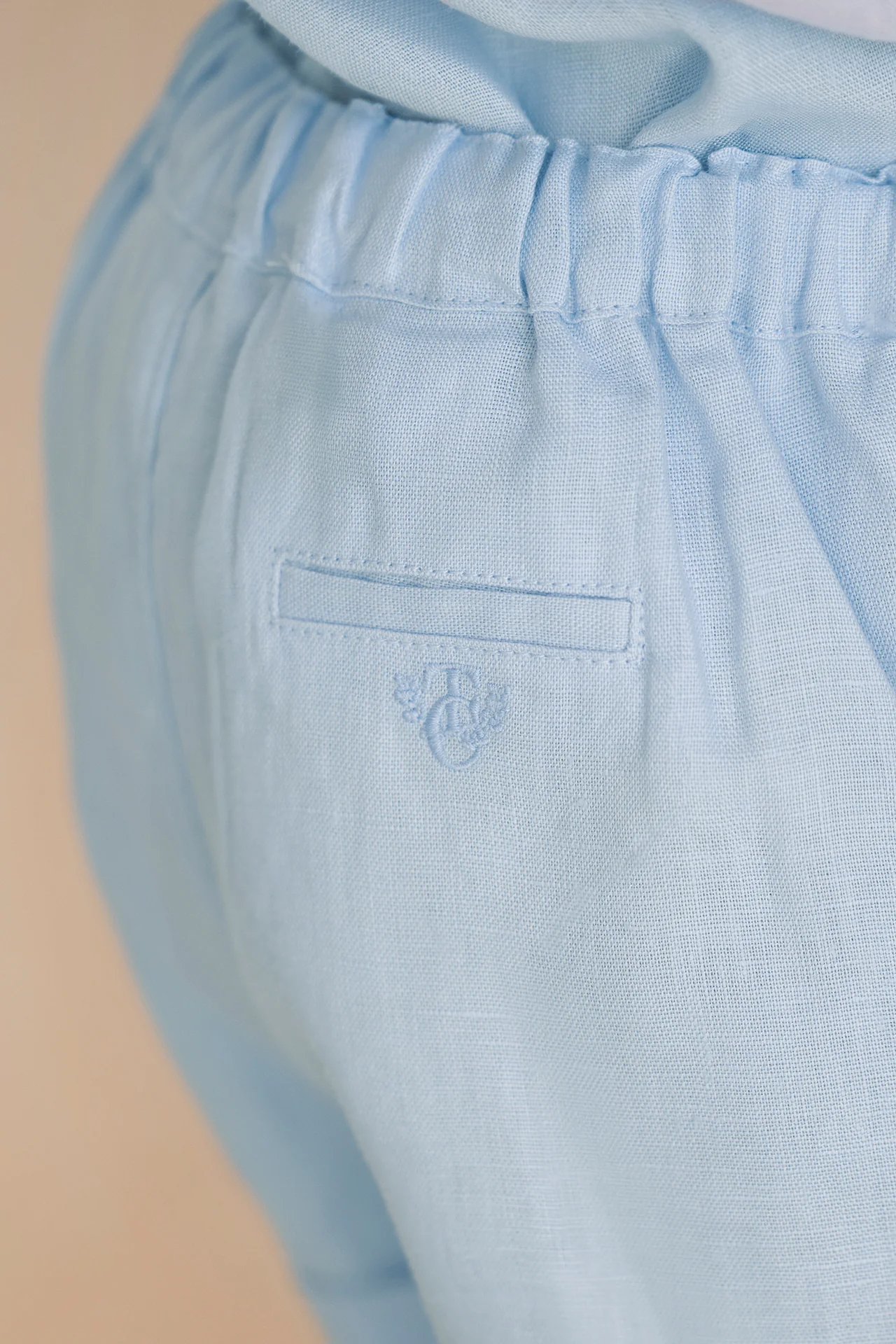 Short - Bleu nuage lin - Image 2