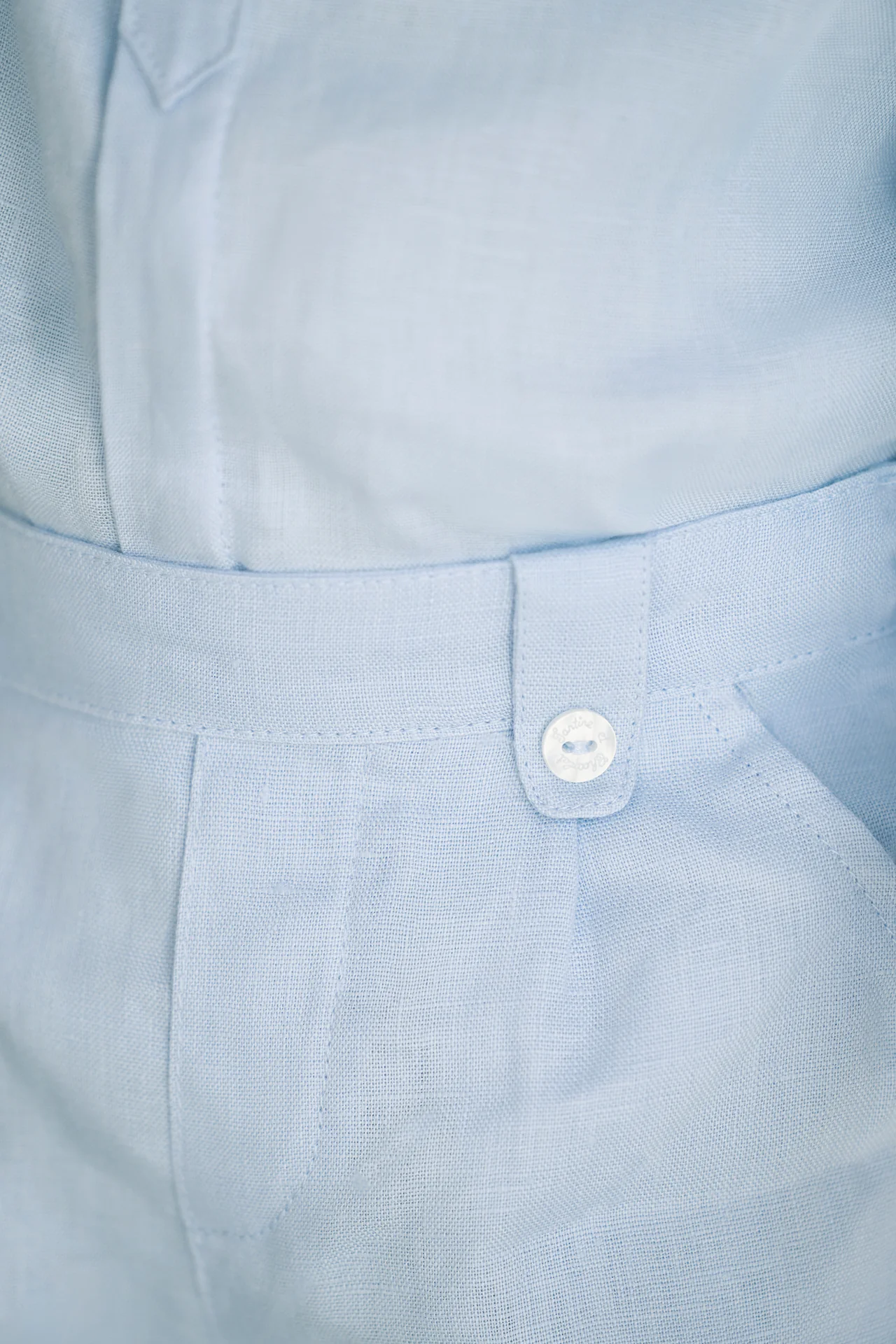 Short - Bleu nuage lin - Image 3