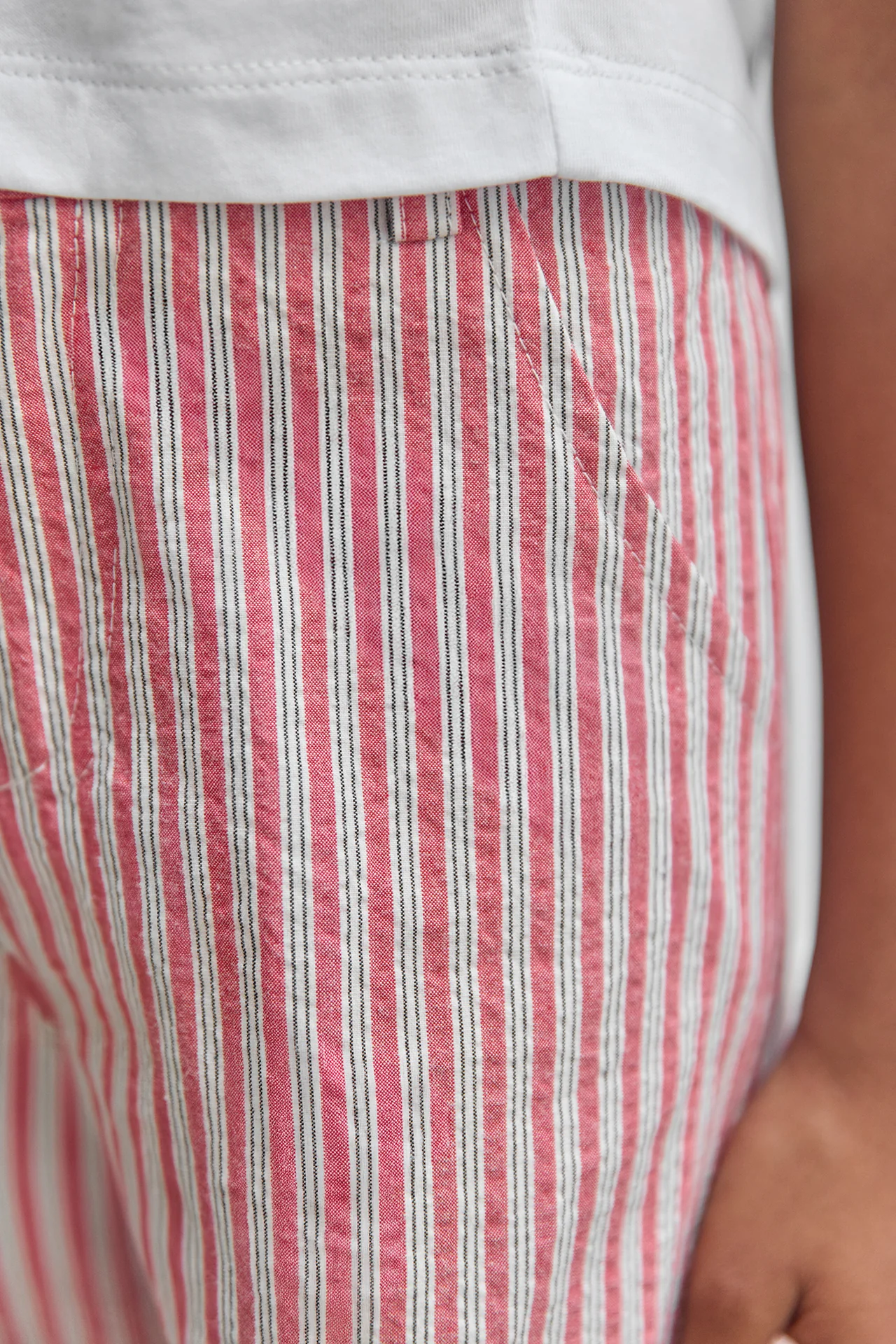 Short - Rouge coton - Image 3