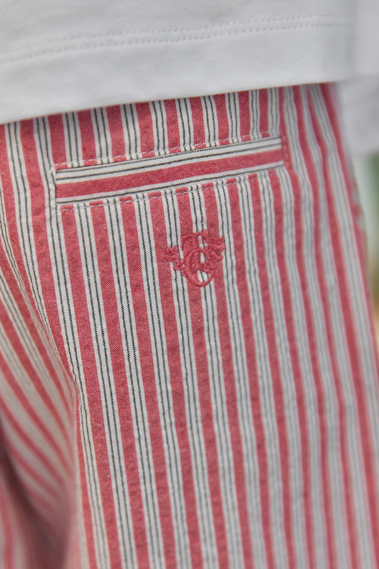 Short - Rouge coton - Image 4