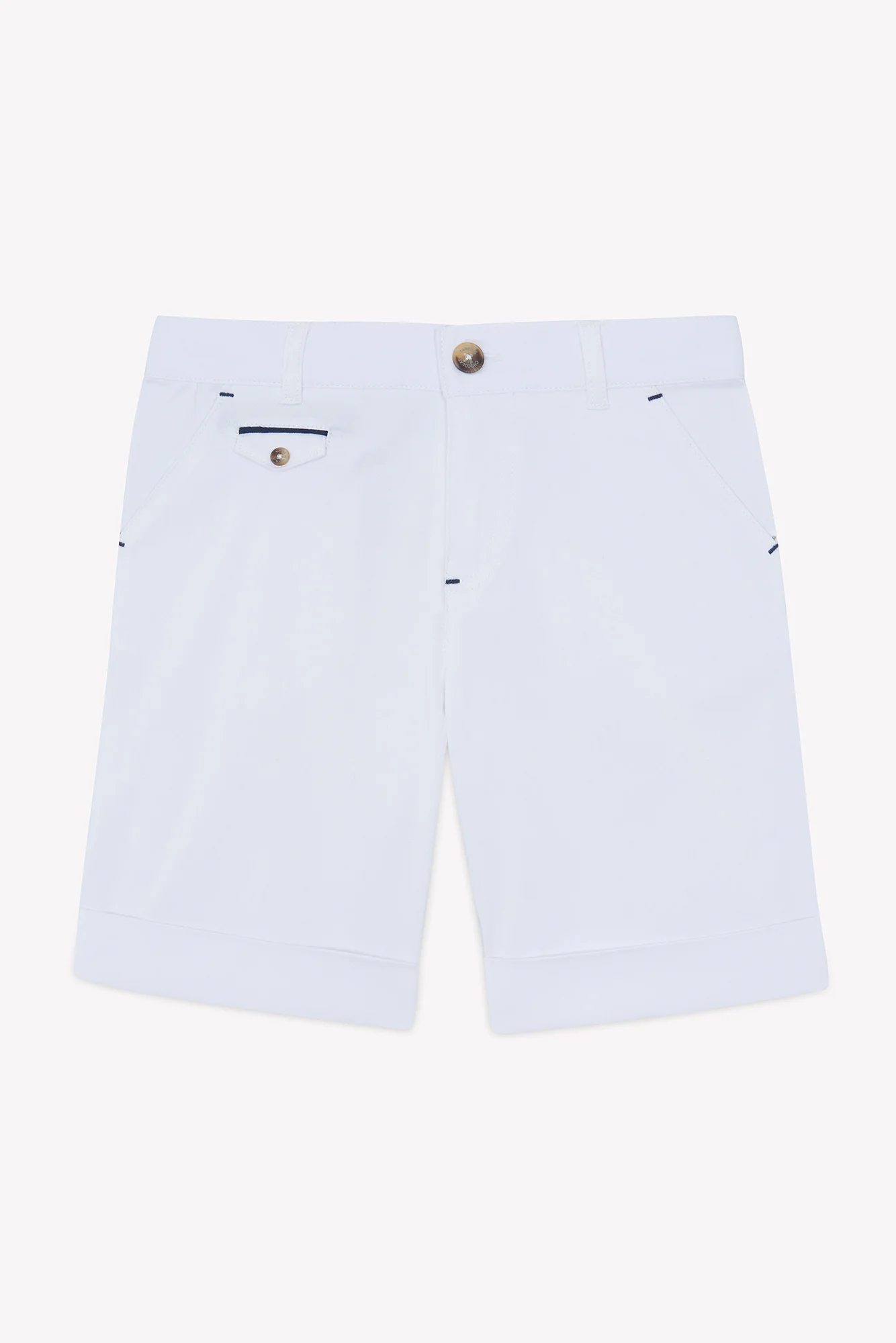 Short - Blanc coton bord de mer - Image 4