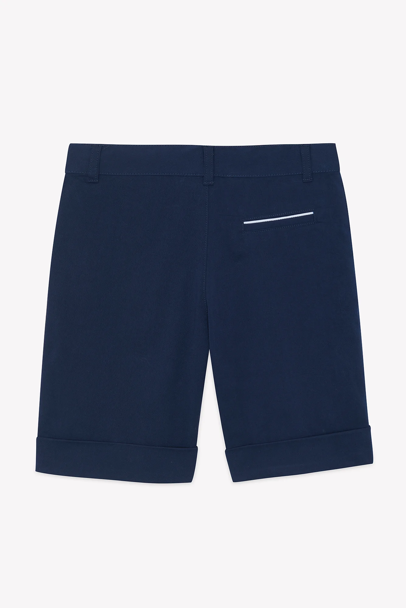 Short - Marine coton cérémonie - Image 4