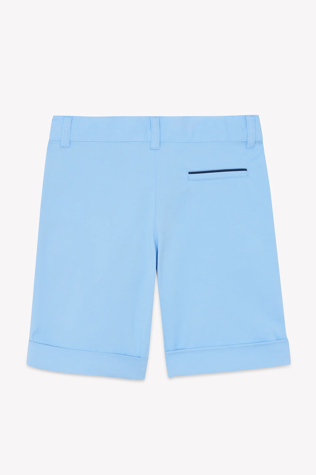 Short - Bleu nuage coton cérémonie - Image 5
