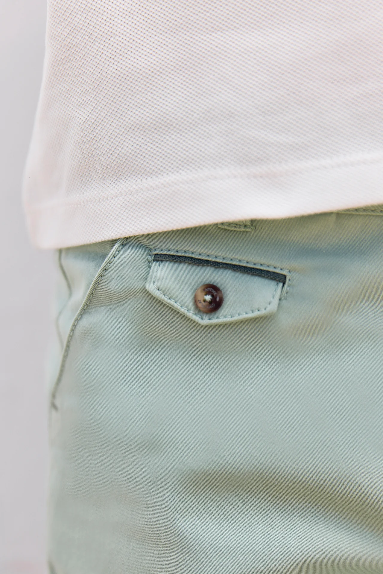 Short - Sauge coton - Image 3