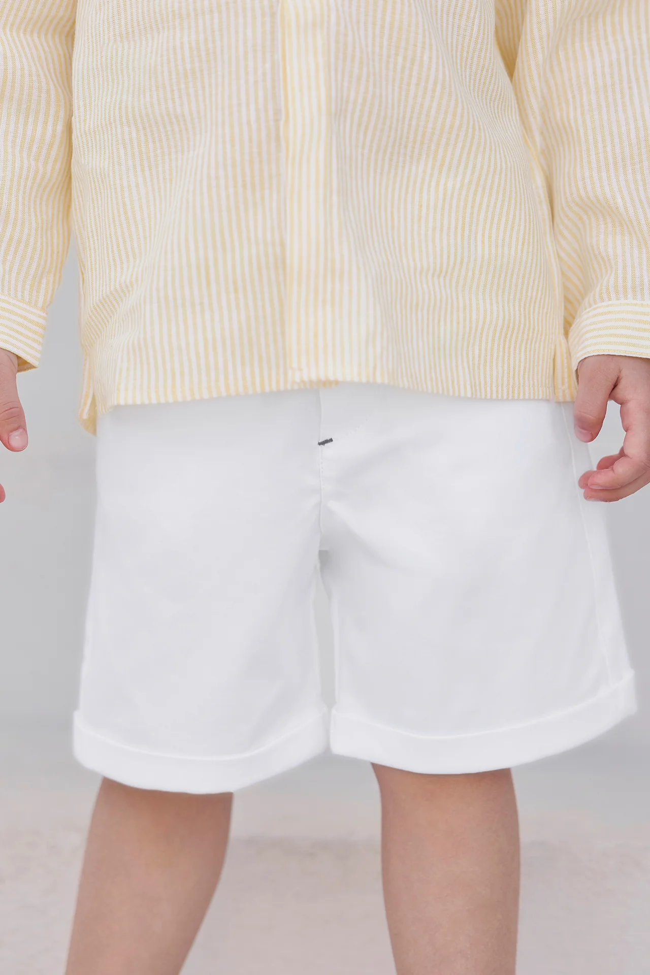 Short - Blanc coton cérémonie
