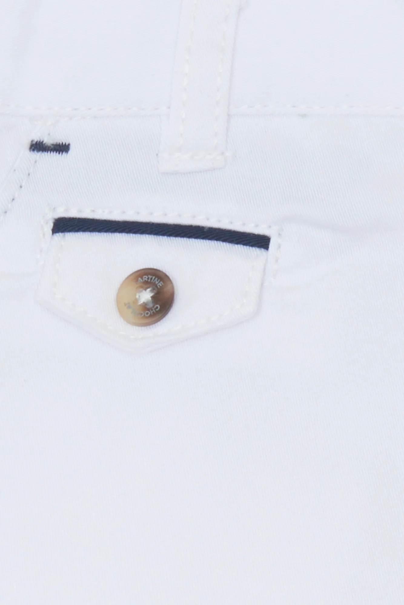 Short - Blanc coton cérémonie - Image 6