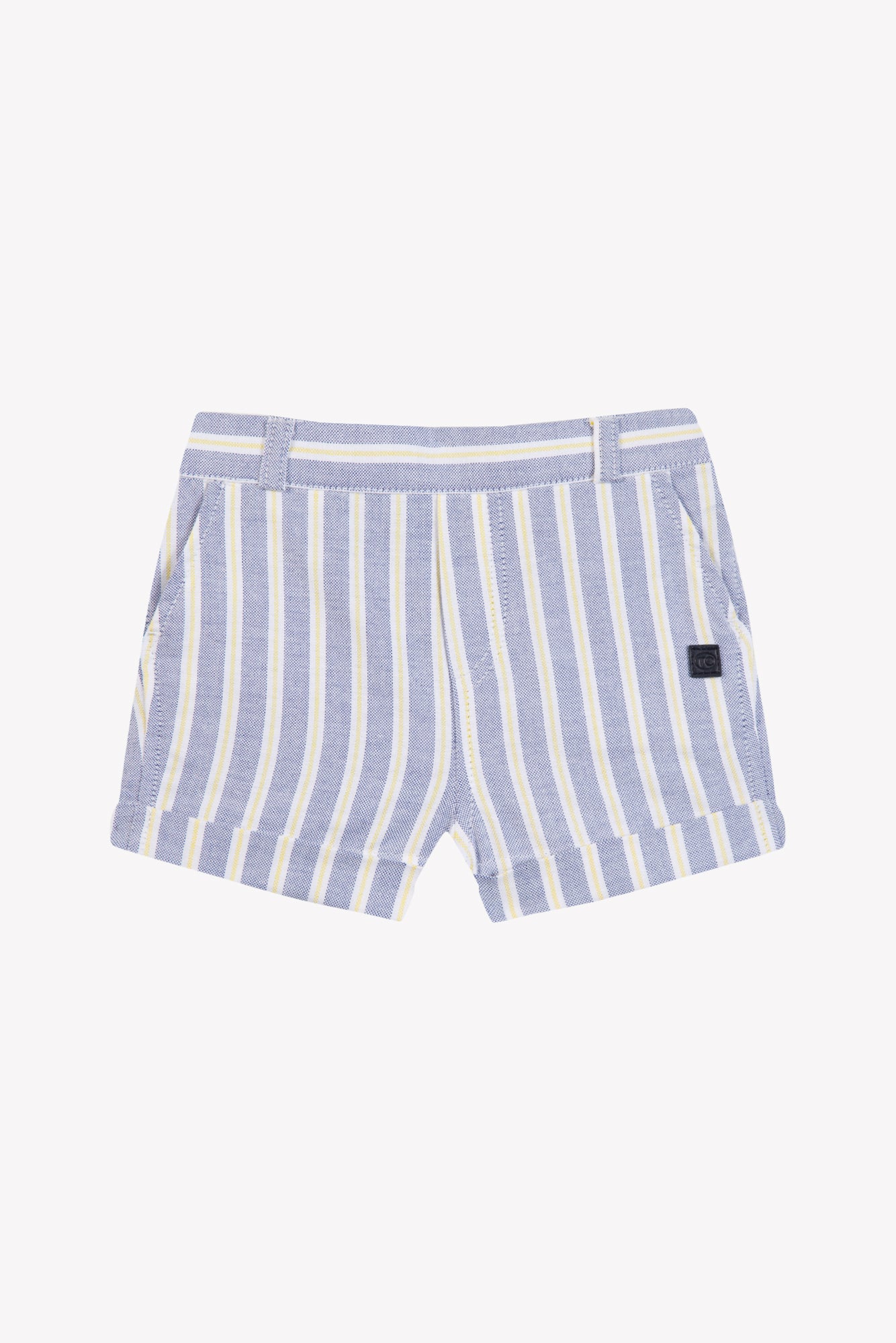 Short - Bleu coton rayures - Image 6