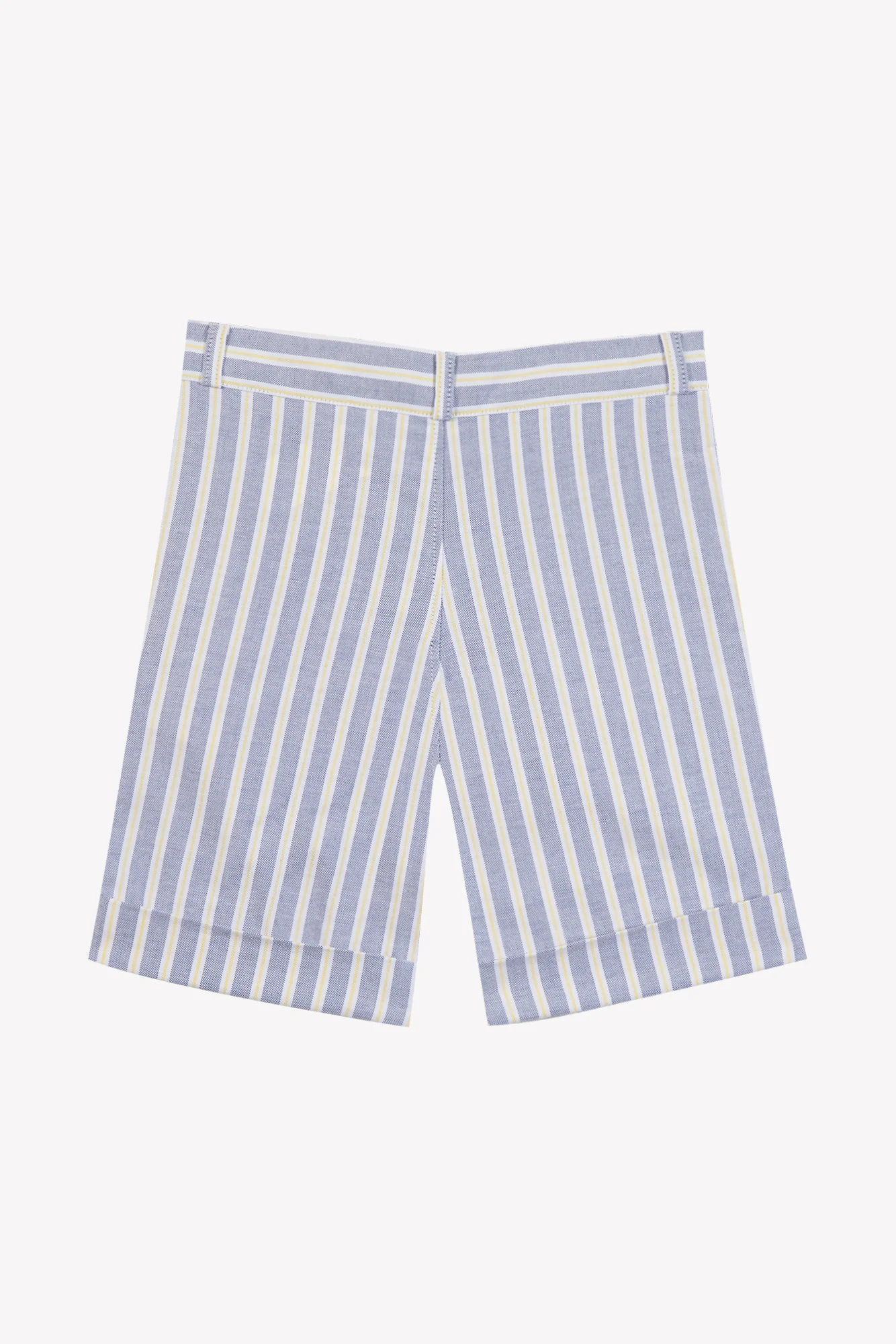 Short - Bleu horizon coton rayures - Image 5