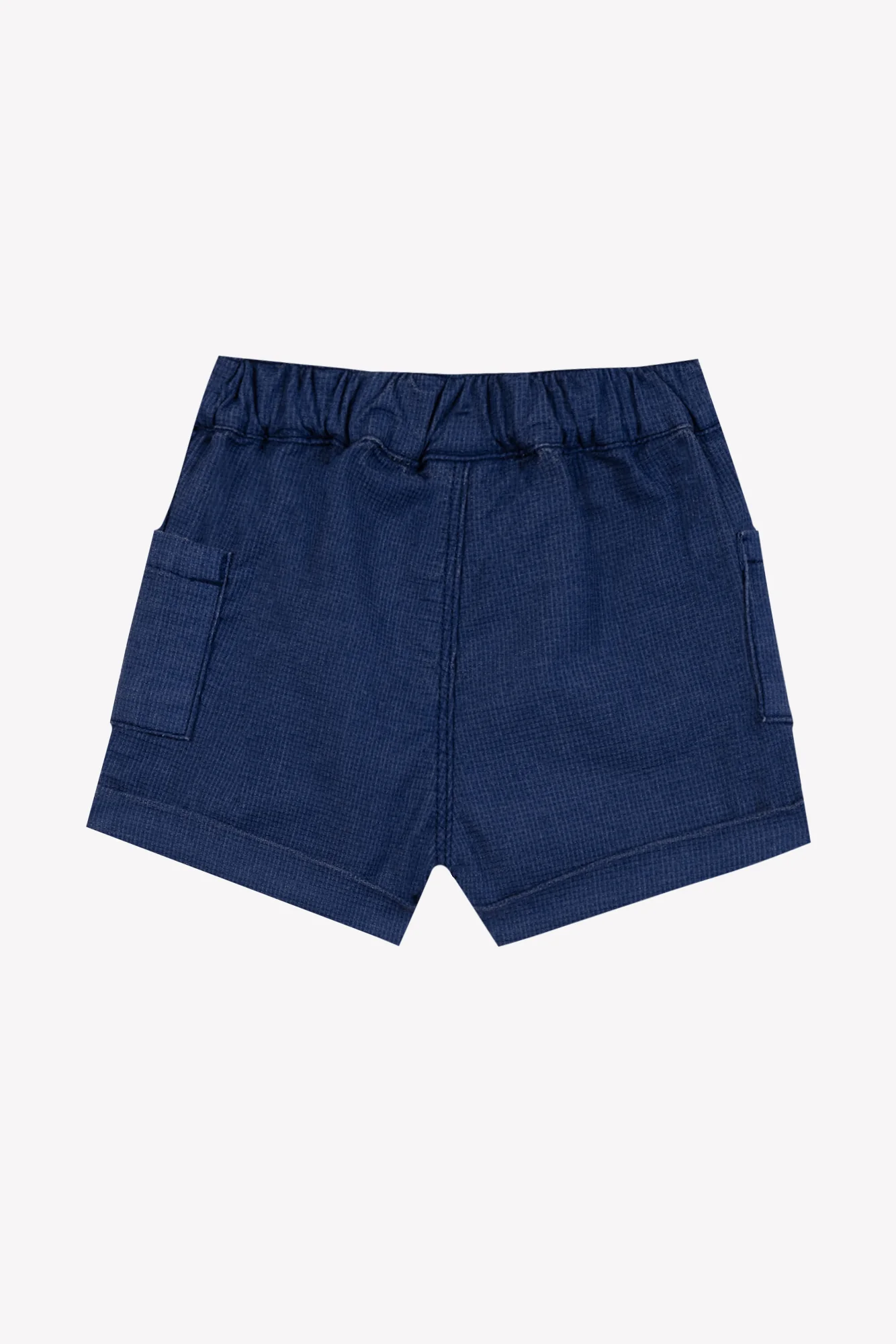 Short - Marine ourlet coton - Image 3
