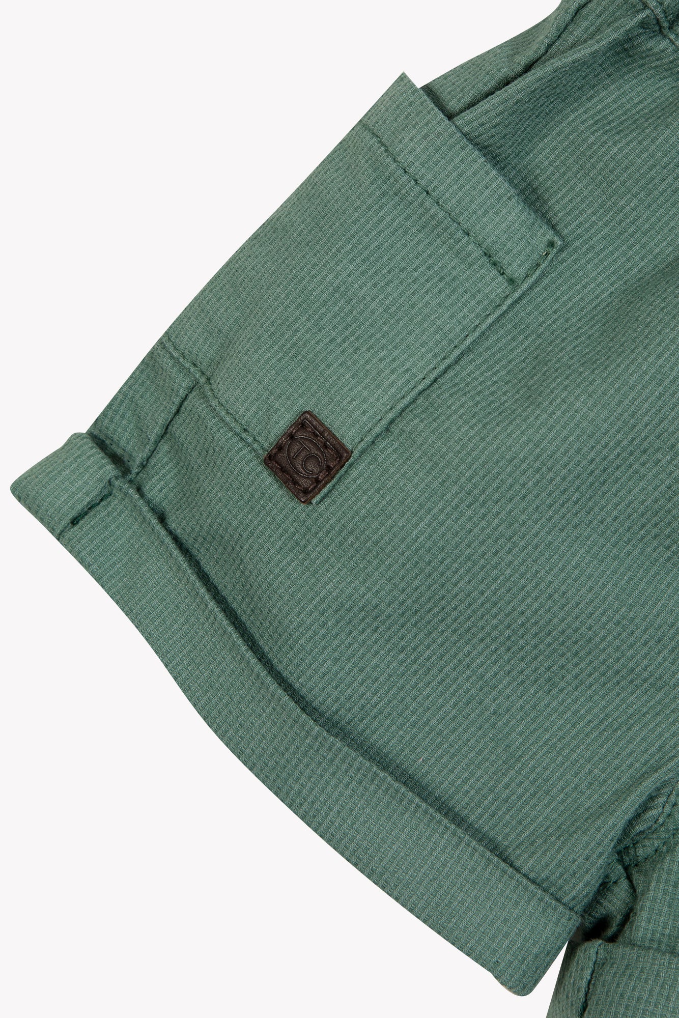 Short - Kaki ourlet coton - Image 7