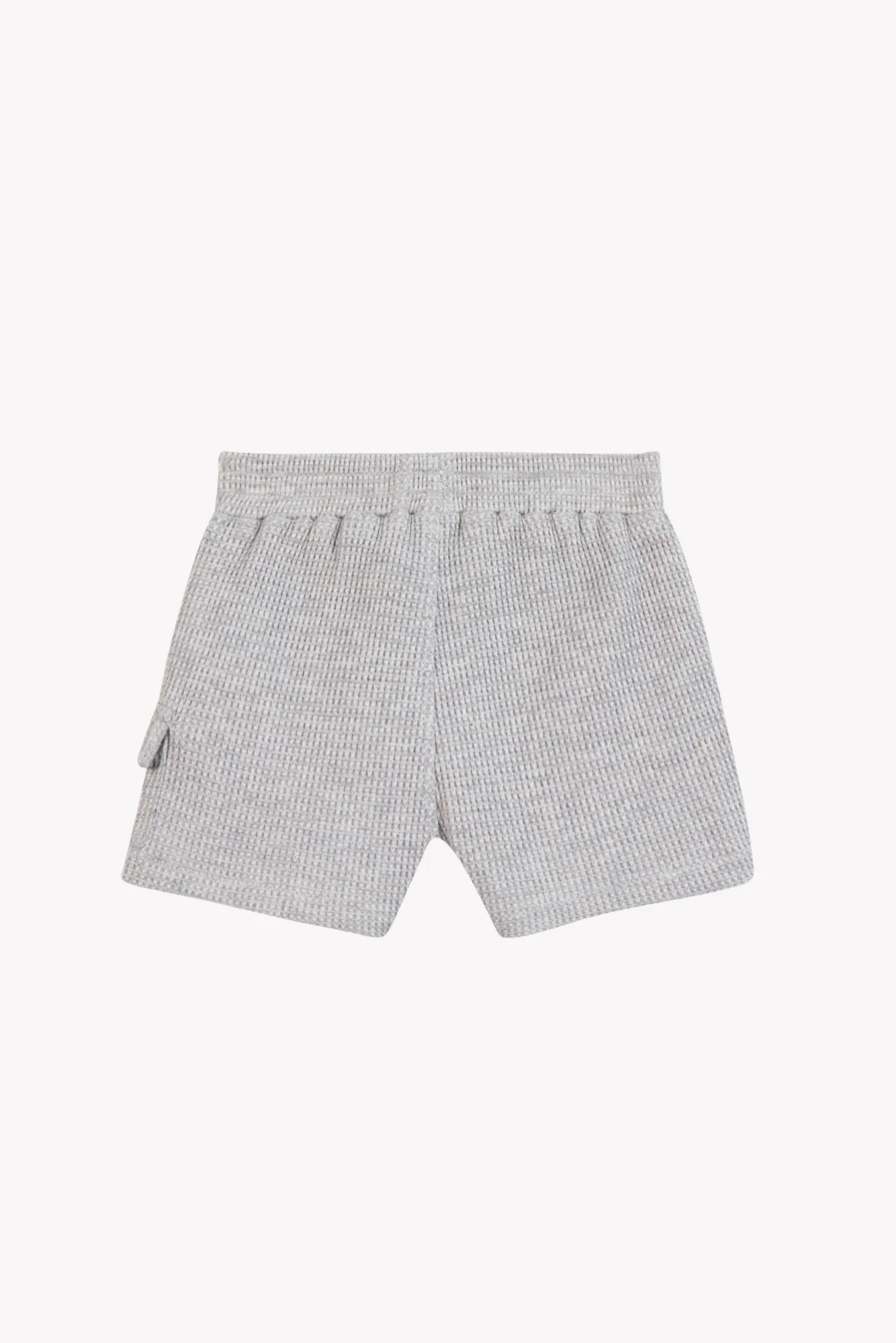 Short - Gris chiné coton hérisson - Image 4