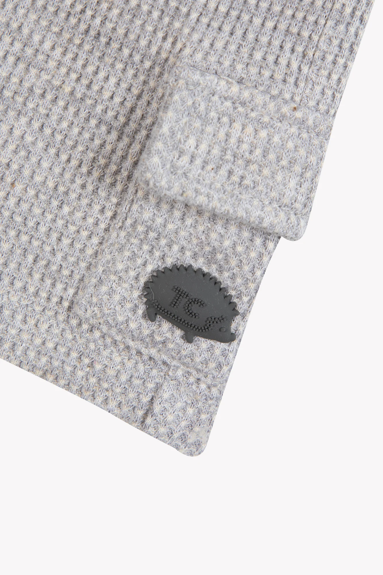 Short - Gris chiné coton hérisson - Image 5