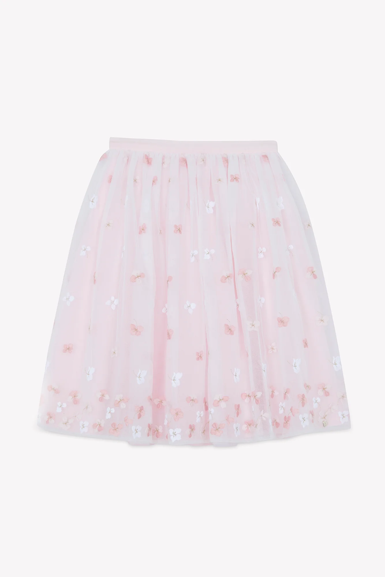 Jupe - Rose tulle fleuri - Image 4