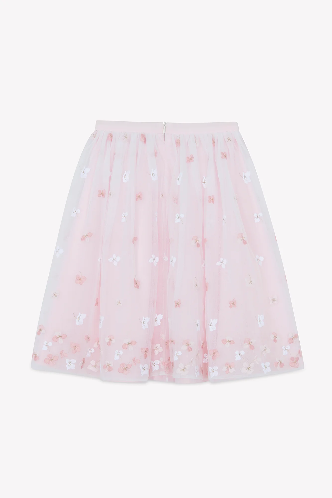 Jupe - Rose tulle fleuri - Image 5