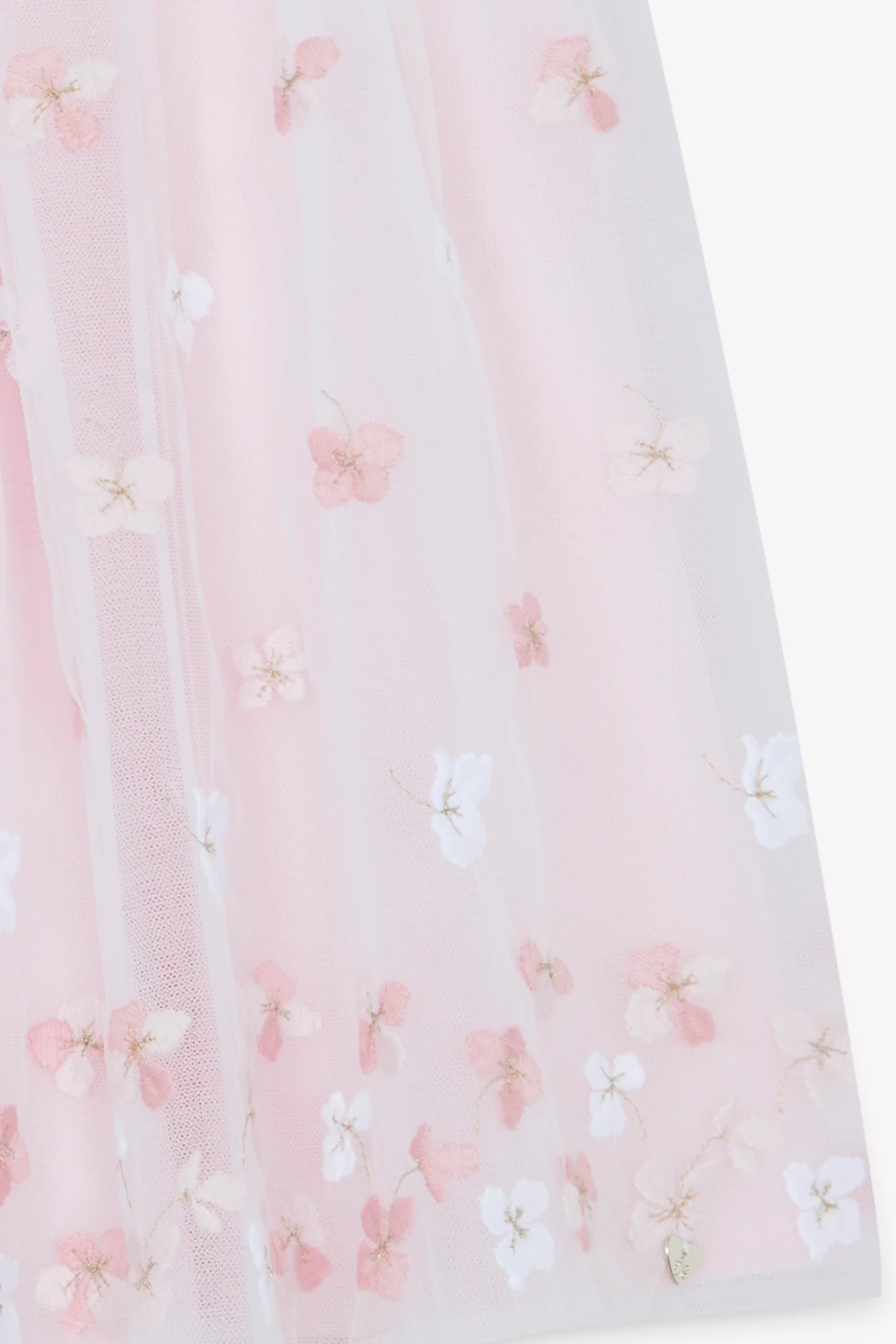 Jupe - Rose tulle fleuri - Image 6