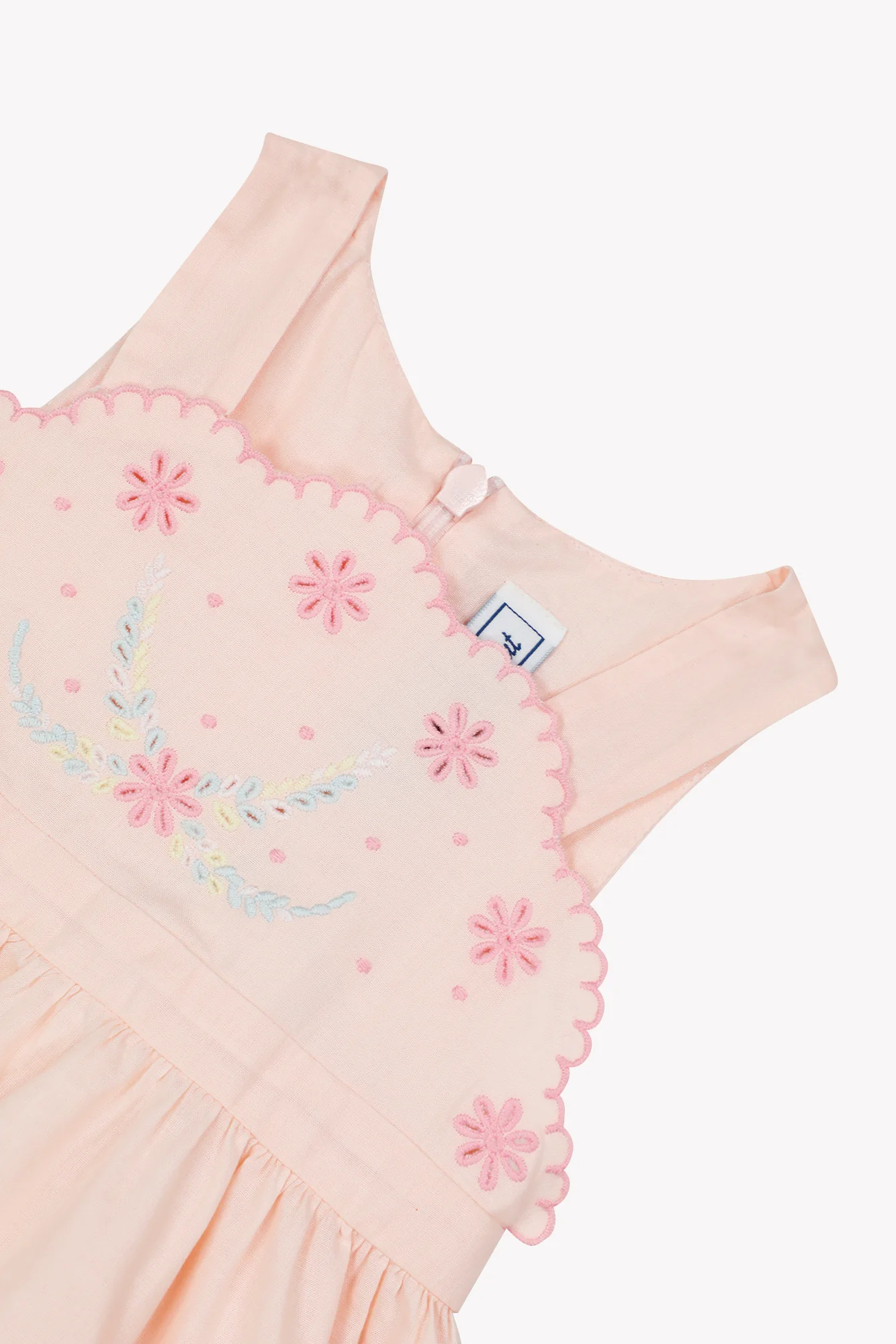 Robe - Rose pâle coton broderie - Image 8